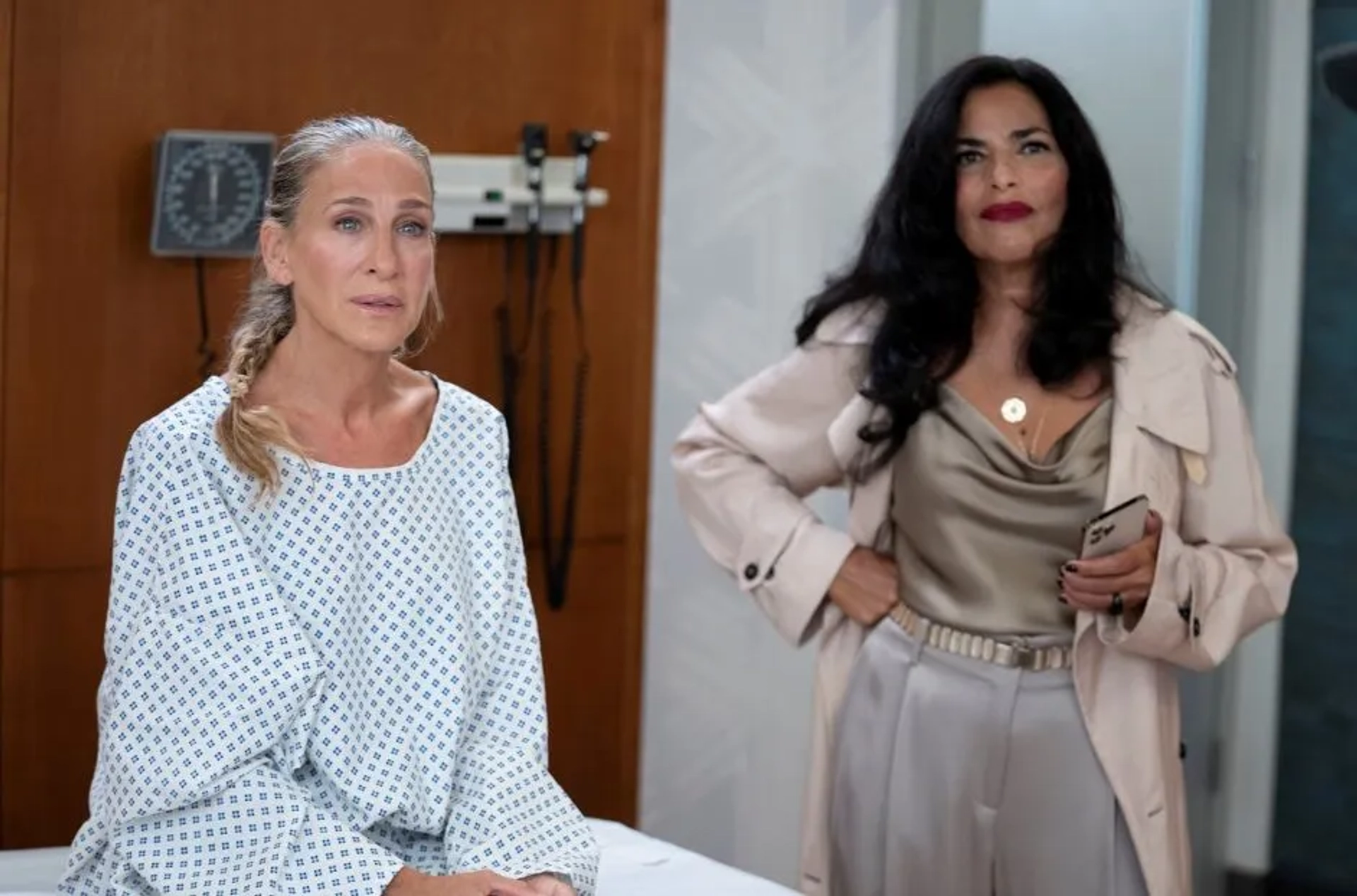 Sarah Jessica Parker and Sarita Choudhury in And Just Like That... (2021)