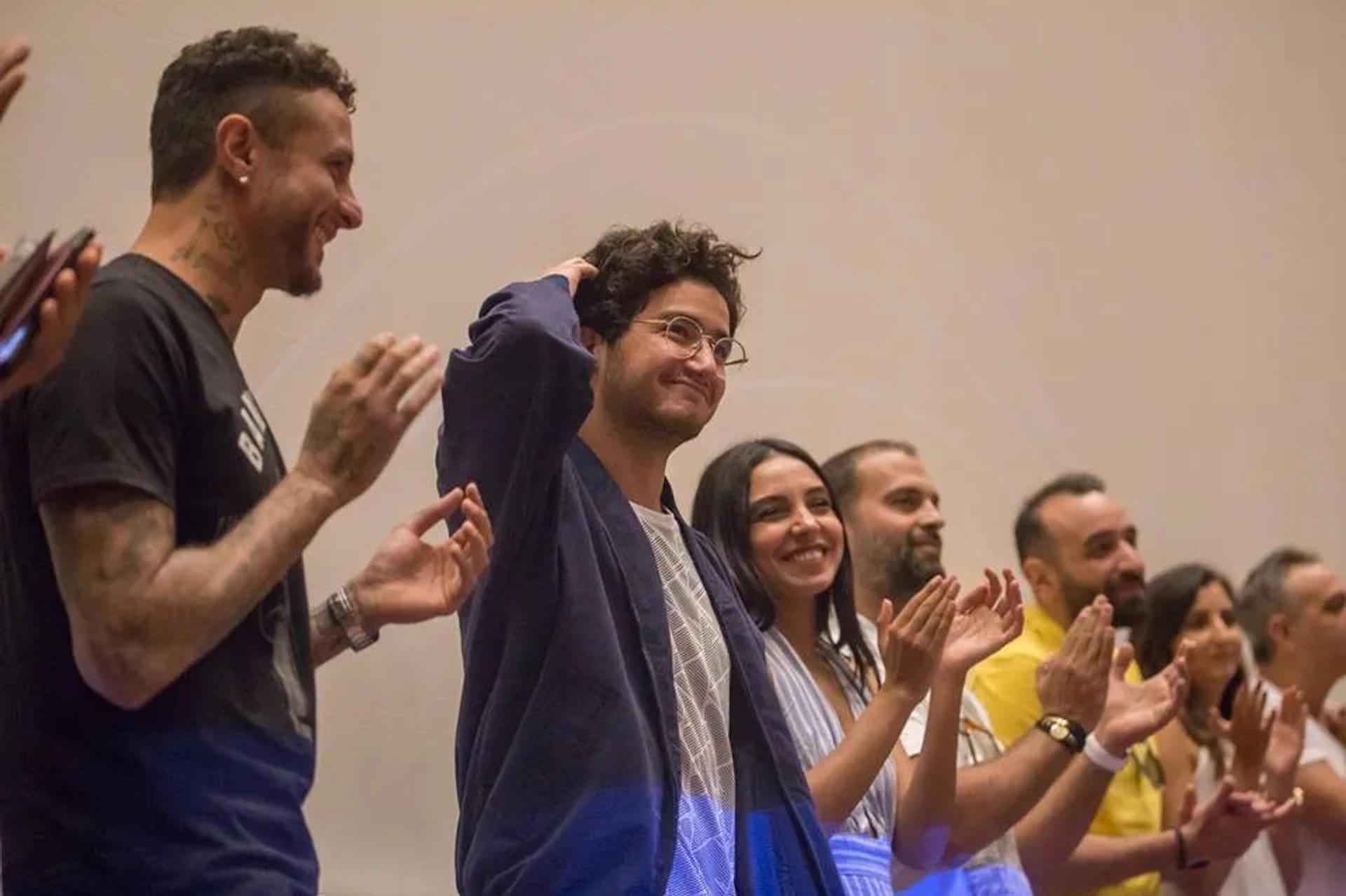 Ahmad El-Fishawi, Amr Salama, Ahmed Malek, and Salma Abu-Deif at an event for Sheikh Jackson (2017)