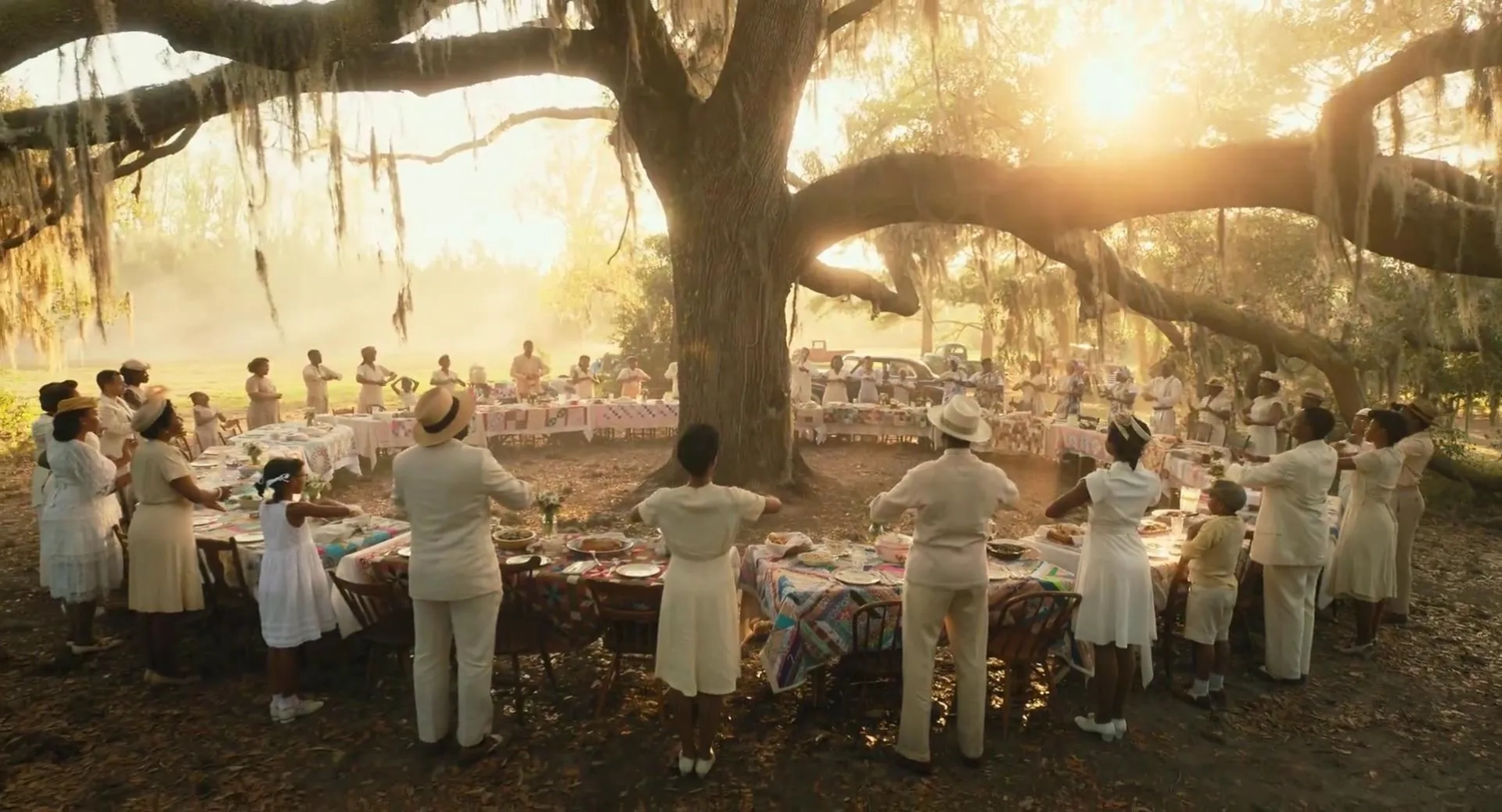 Colman Domingo, Taraji P. Henson, Terrence J. Smith, Fantasia Barrino, Ciara, H.E.R., Corey Hawkins, Danielle Brooks, and Tiffany Elle Burgess in The Color Purple (2023)