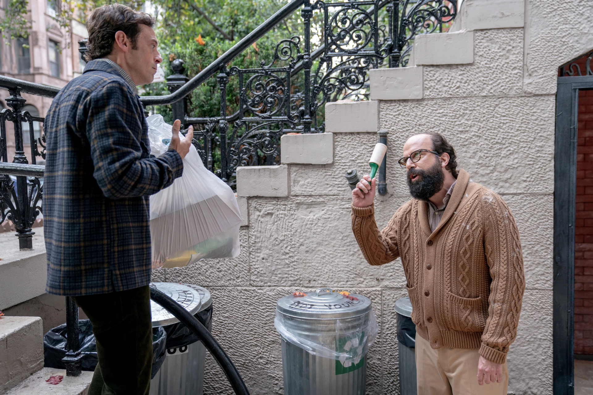 Scoot McNairy and Brett Gelman in Lyle, Lyle, Crocodile (2022)