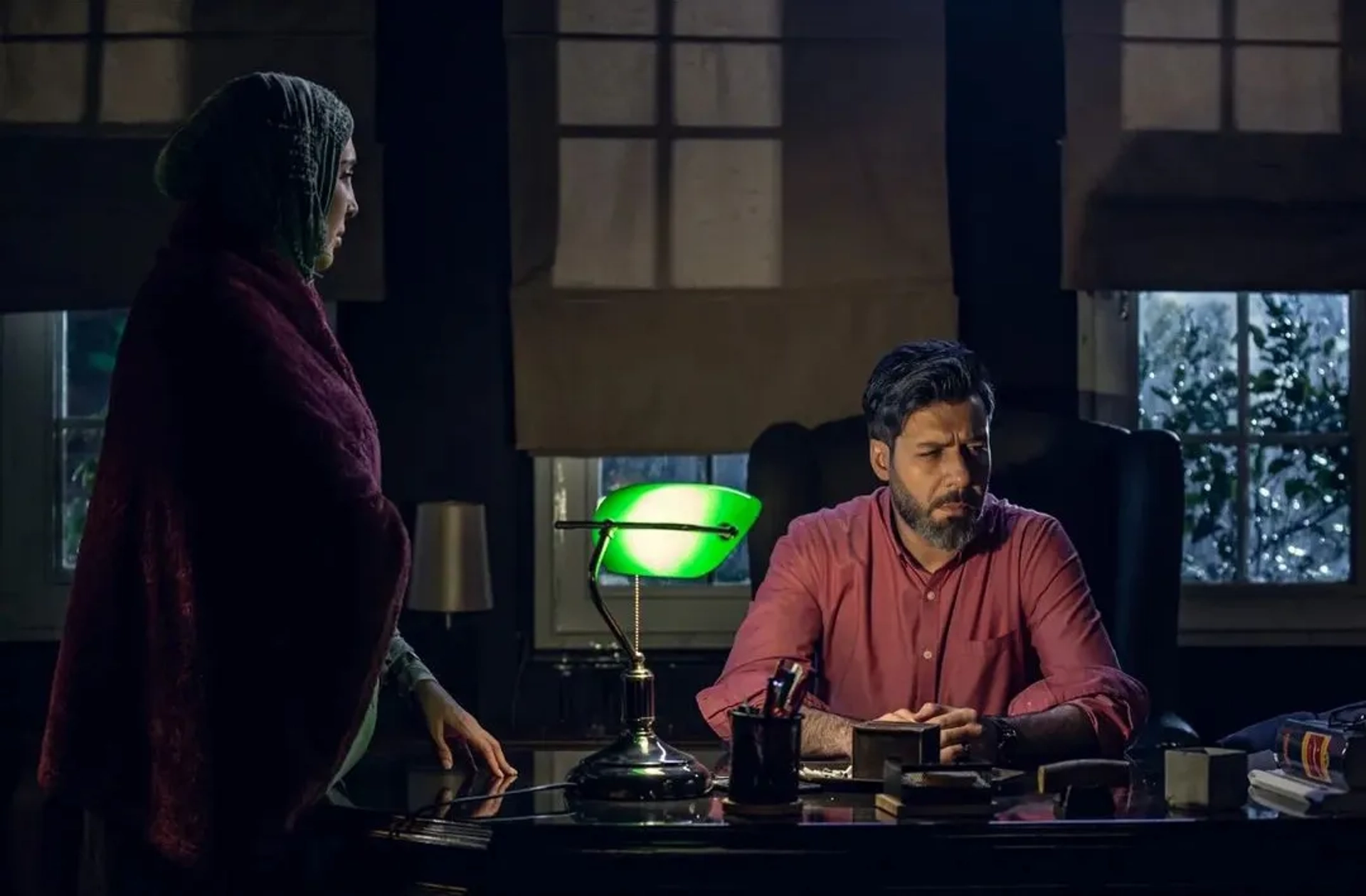 Majid Vasheghani and Leila Bolukat in From Destiny (2019)