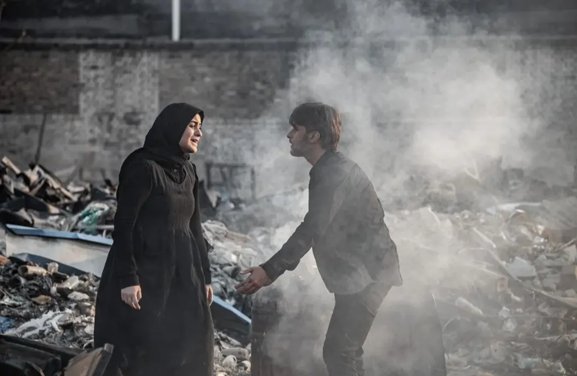 Fatima Baharmast and Dara Hayayee in From Destiny (2019)