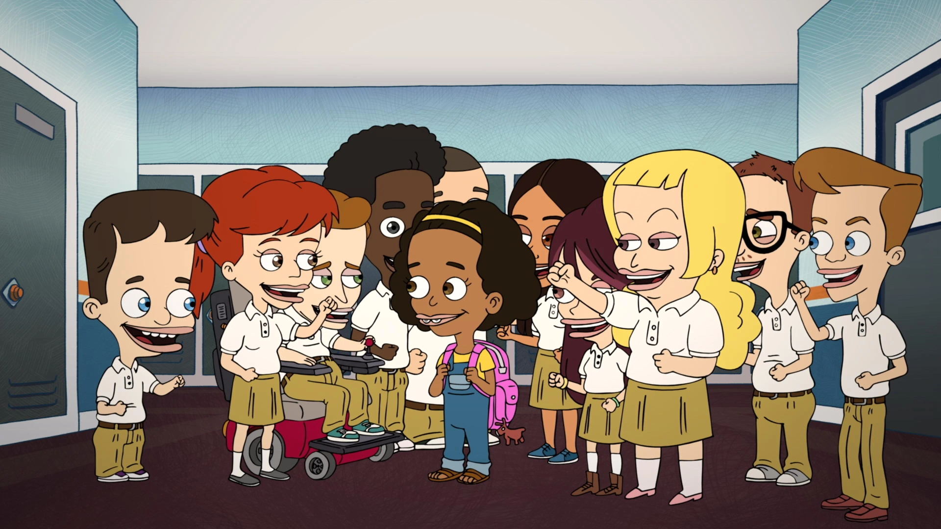 Andrew Rannells, Paul Scheer, Jessi Klein, Gina Rodriguez, Nick Kroll, John Mulaney, June Diane Raphael, Neil Casey, Jenny Slate, and Jak Knight in Big Mouth (2017)