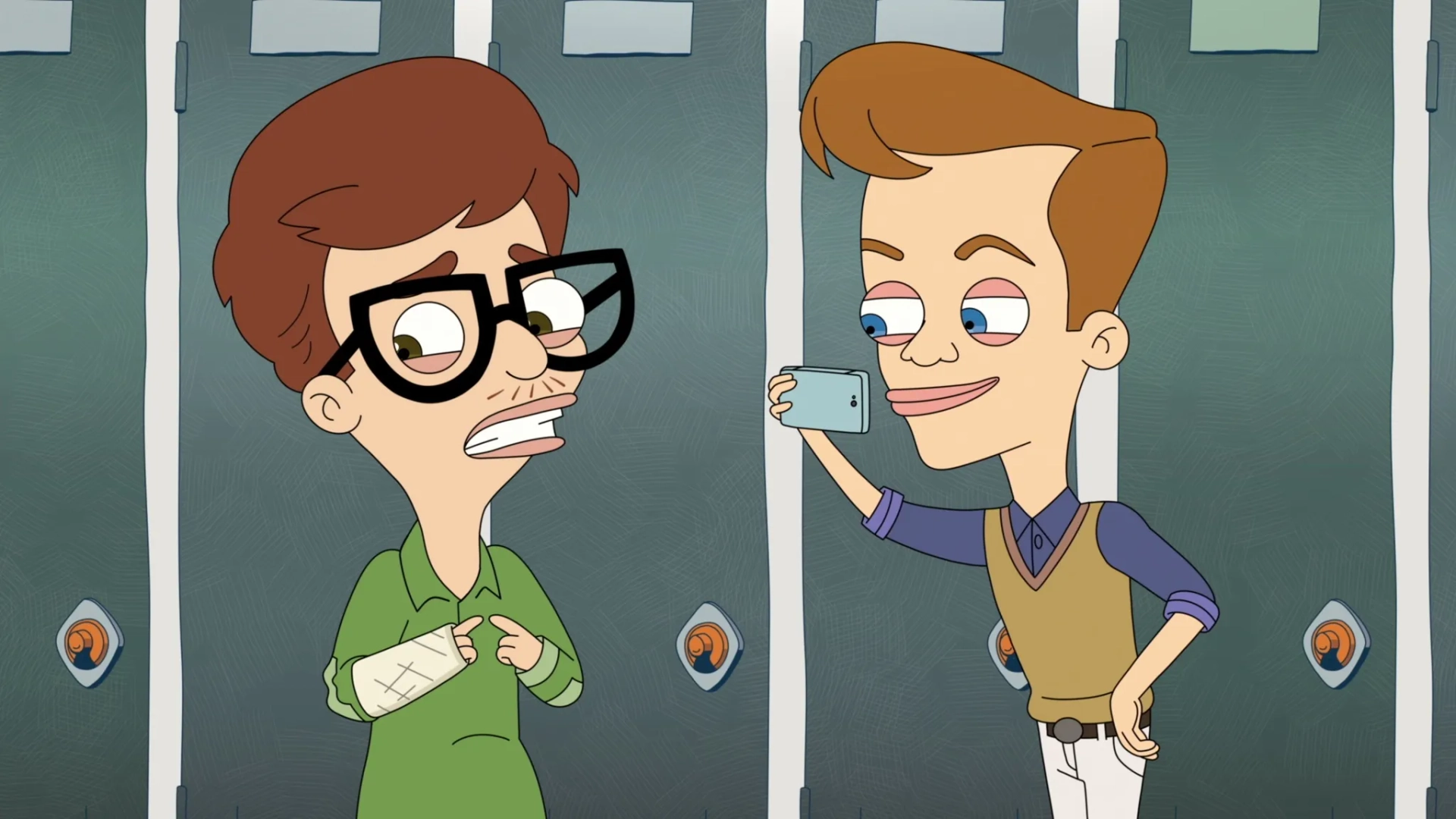 Andrew Rannells and John Mulaney in Big Mouth (2017)