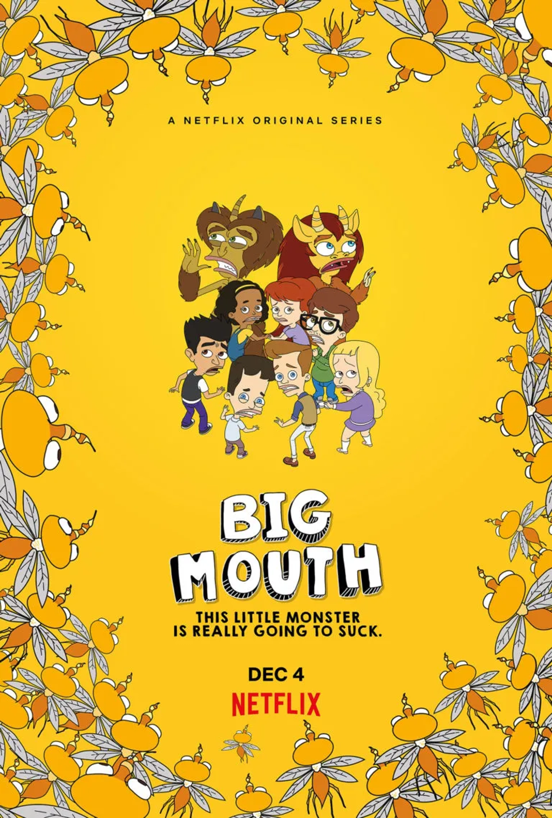 Maria Bamford, Andrew Rannells, Maya Rudolph, Jessi Klein, Jason Mantzoukas, Nick Kroll, John Mulaney, and Jenny Slate in Big Mouth (2017)