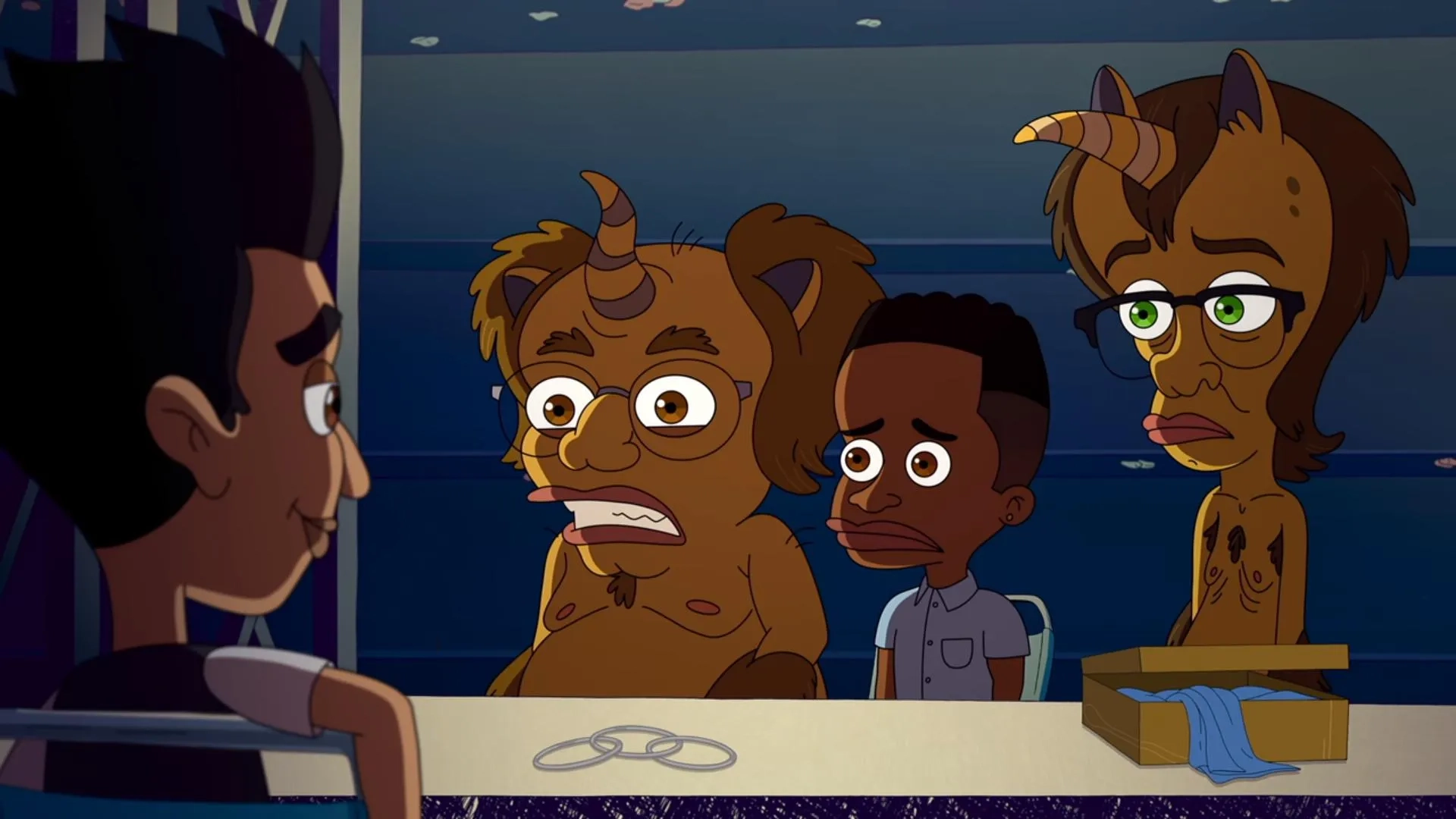 Jason Mantzoukas, Gil Ozeri, Brian Tyree Henry, and Joe Wengert in Big Mouth: Asexual Healing (2022)