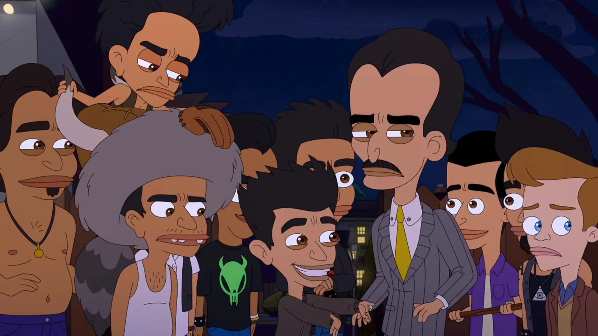 Andrew Rannells, Paul Scheer, Jason Mantzoukas, Gil Ozeri, and Emily Altman in Big Mouth: Twenty Two and You (2022)