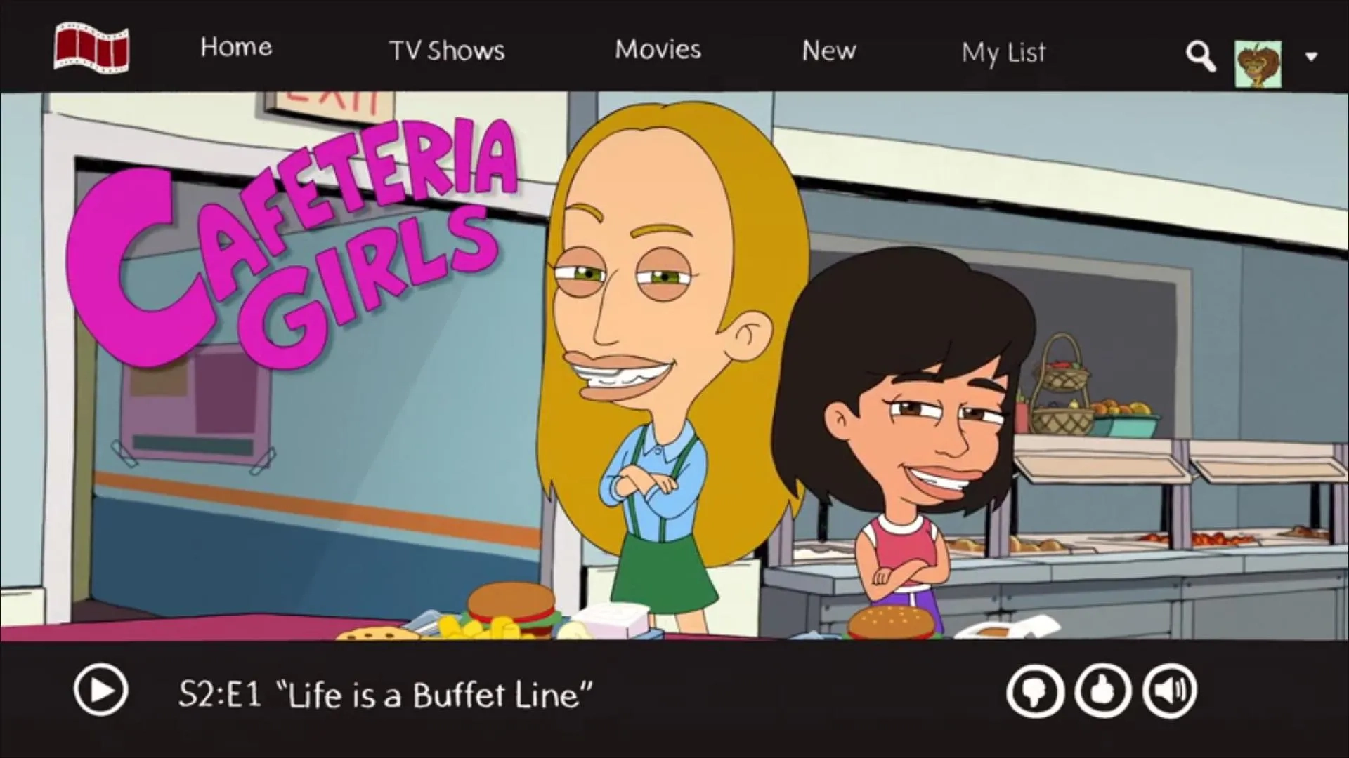 Maya Erskine and Anna Konkle in Big Mouth: Cafeteria Girls (2020)