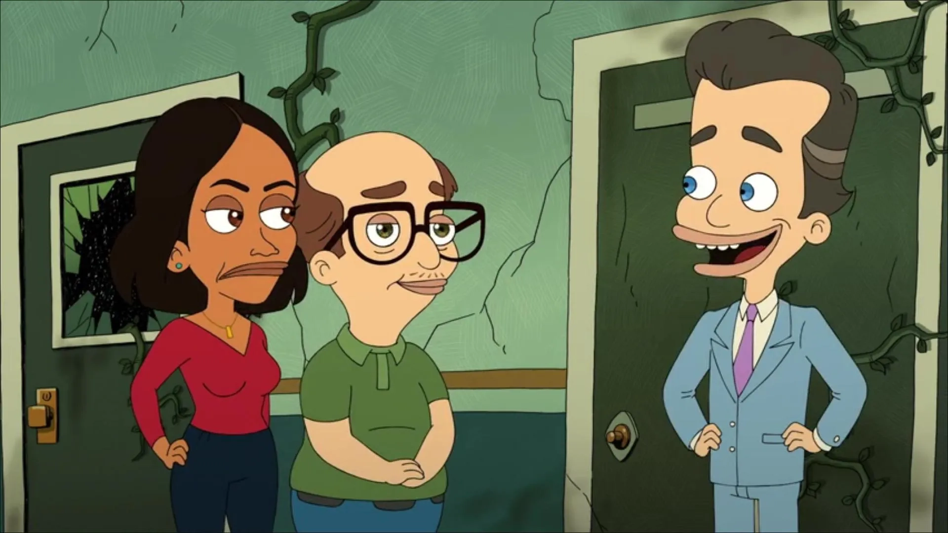 Gina Rodriguez, Nick Kroll, and John Mulaney in Big Mouth: Nick Starr (2020)