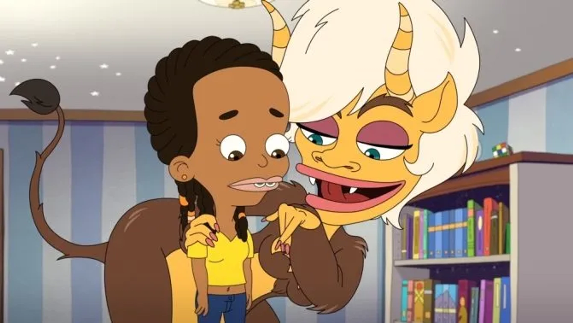 Thandiwe Newton and Ayo Edebiri in Big Mouth: No Nut November (2021)