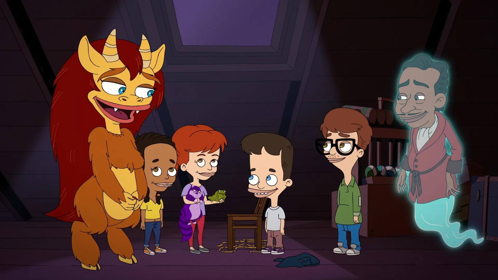 Maya Rudolph, Jordan Peele, Jessi Klein, Nick Kroll, John Mulaney, and Ayo Edebiri in Big Mouth: What Are You Gonna Do? (2020)