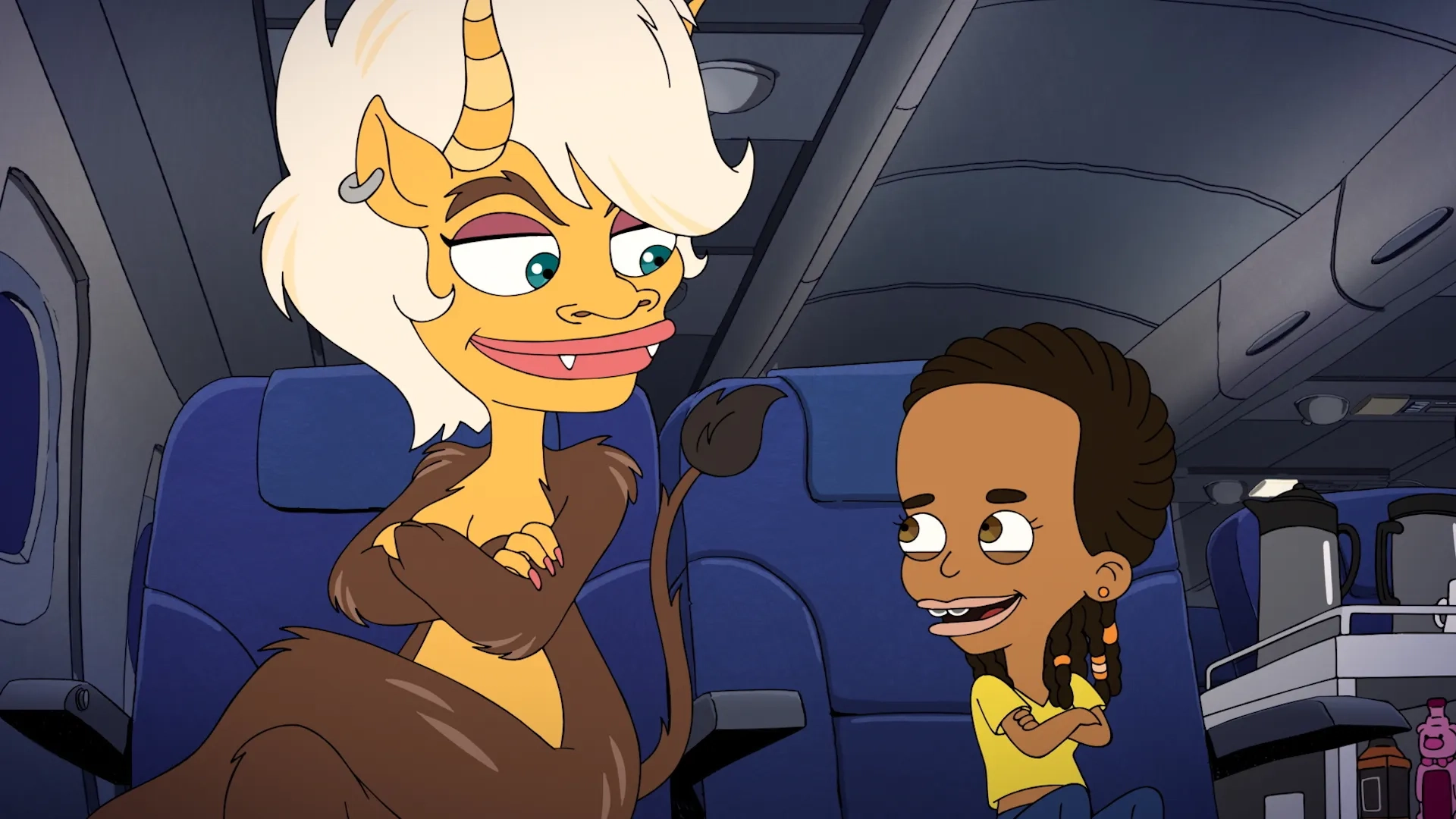 Thandiwe Newton and Jenny Slate in Big Mouth: The Hugest Period Ever (2020)