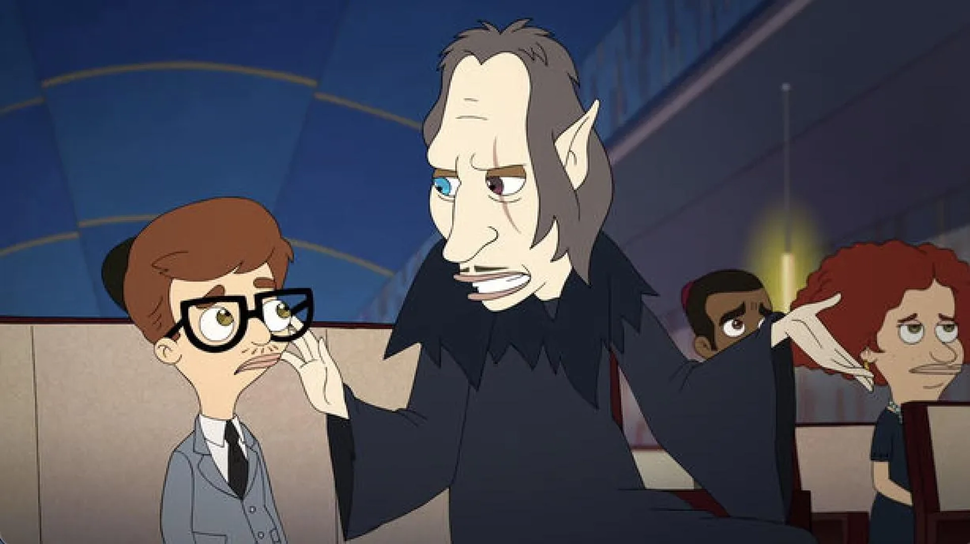 David Thewlis and John Mulaney in Big Mouth: The Funeral (2020)