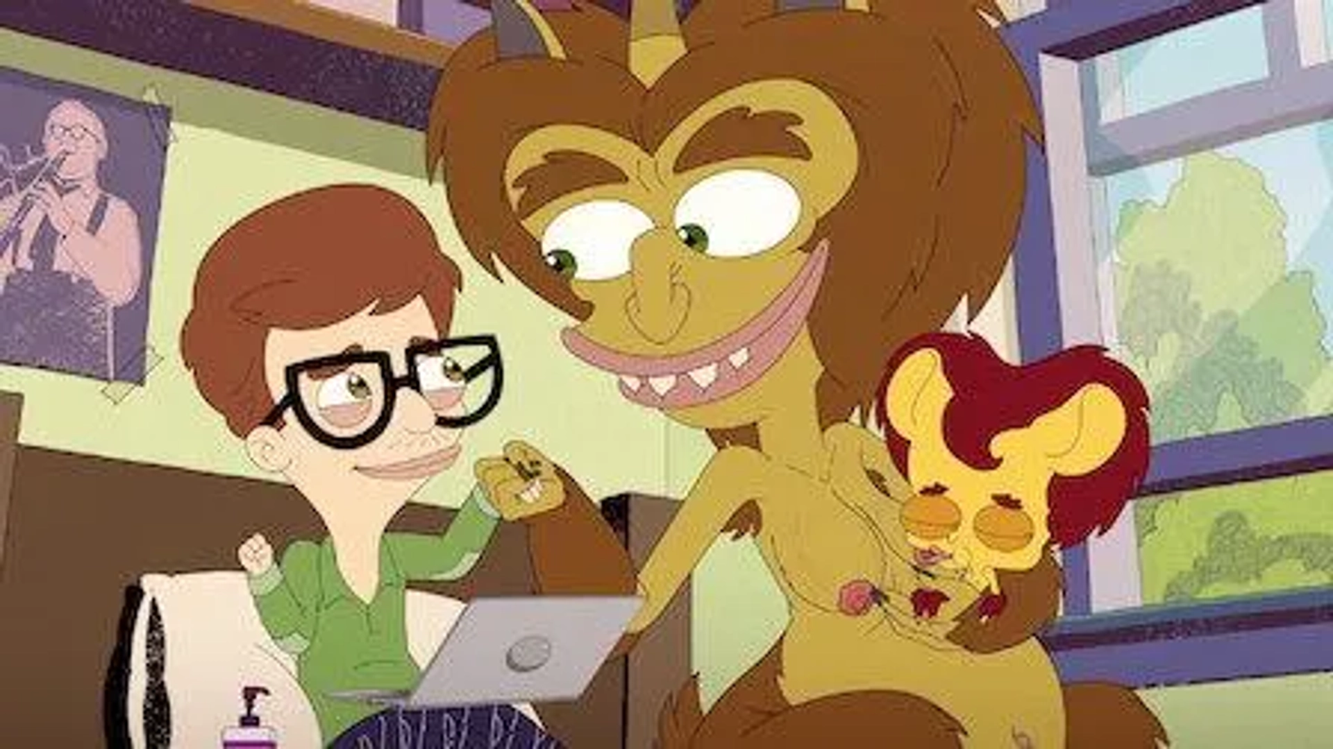 Nick Kroll, John Mulaney, and Cole Escola in Big Mouth: Andrew's Gonna Touch a Boob Tonight (2022)