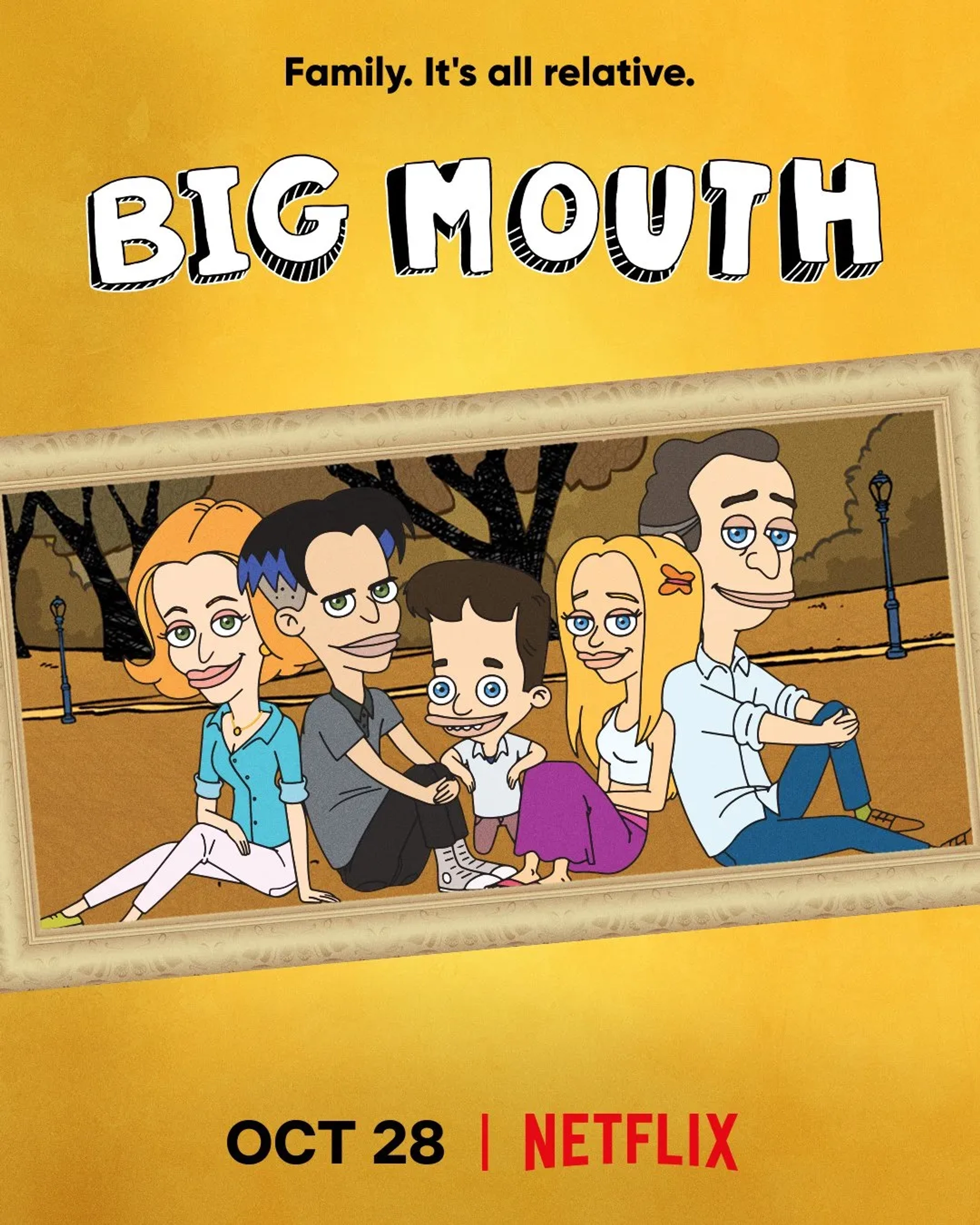 Fred Armisen, Maya Rudolph, Jon Daly, Nick Kroll, and Chloe Fineman in Big Mouth (2017)