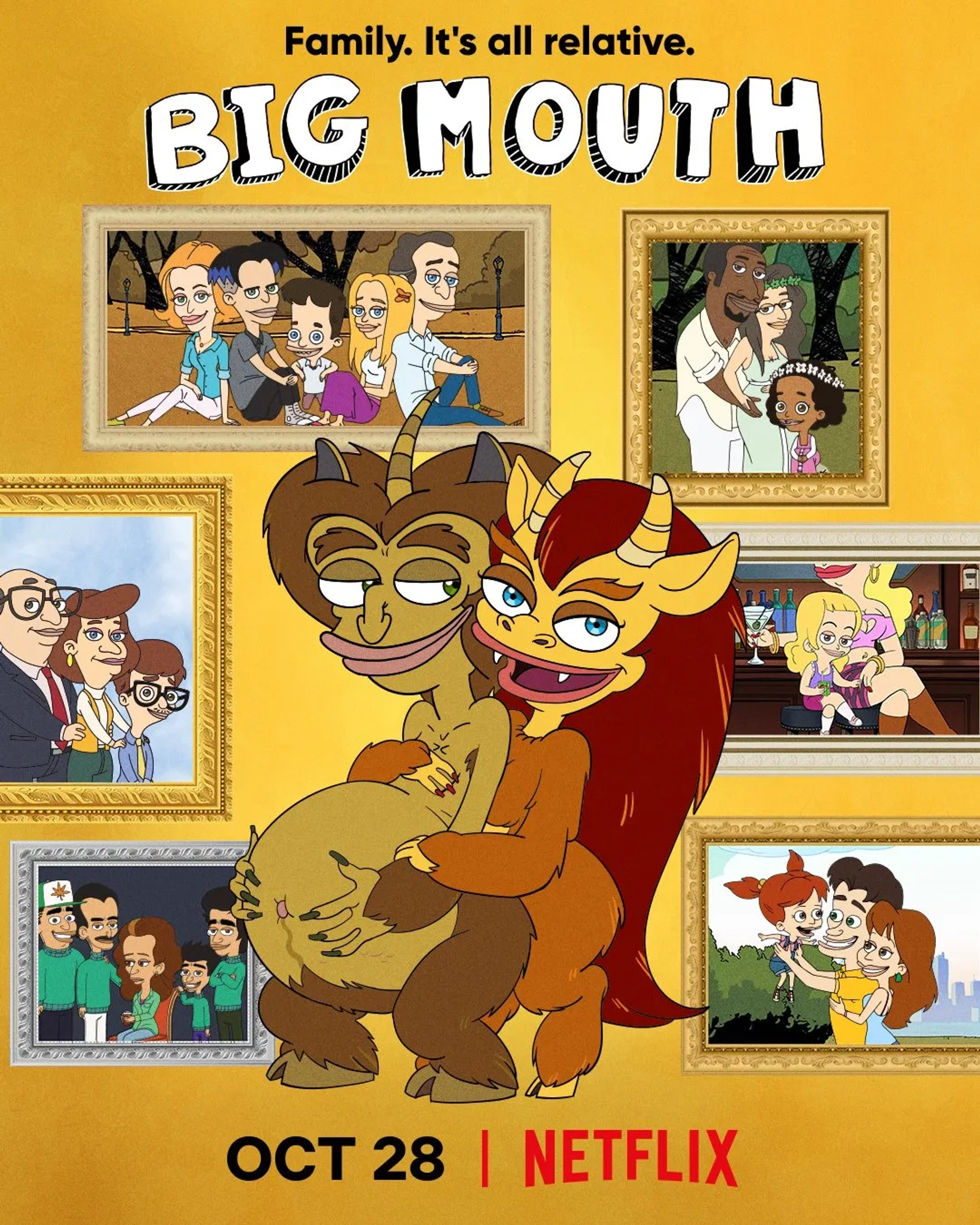 Fred Armisen, Jessica Chaffin, Richard Kind, Maya Rudolph, Paula Pell, Seth Morris, Jordan Peele, Jessi Klein, Jason Mantzoukas, Jon Daly, Nick Kroll, John Mulaney, Chelsea Peretti, Heather Lawless, and Chloe Fineman in Big Mouth (2017)