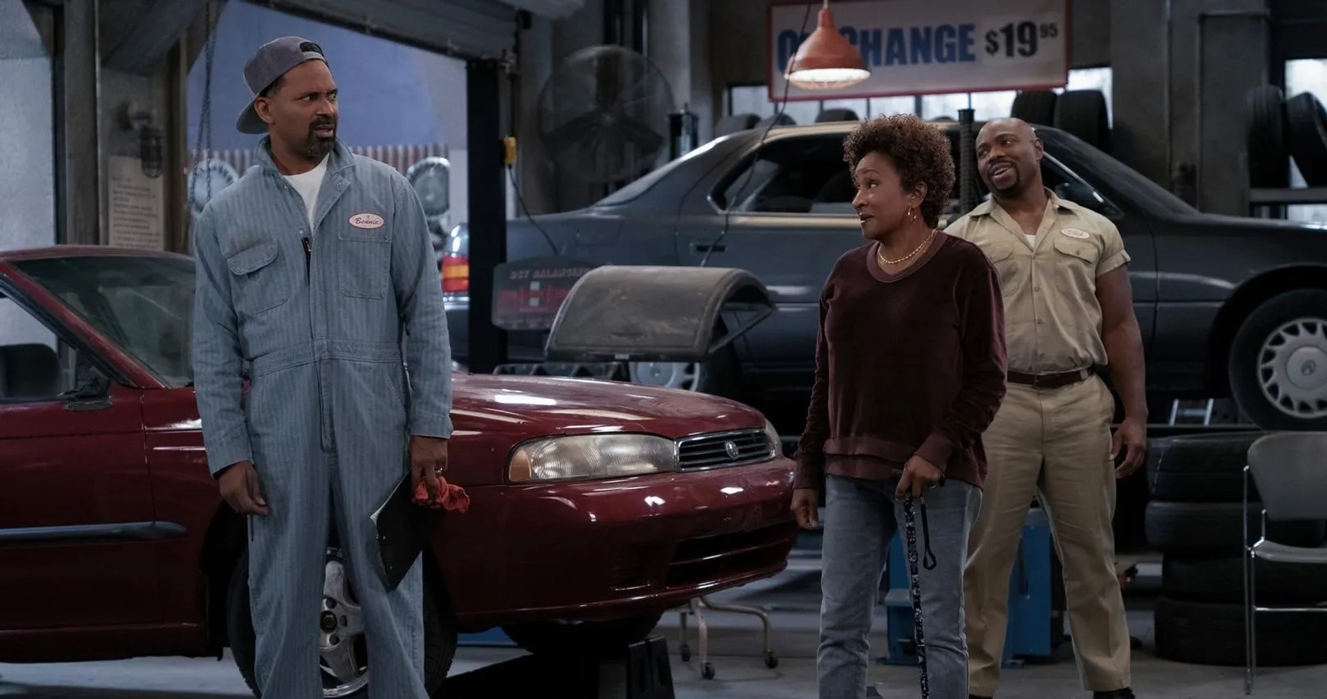 Mike Epps, Wanda Sykes, and Page Kennedy in The Upshaws (2021)