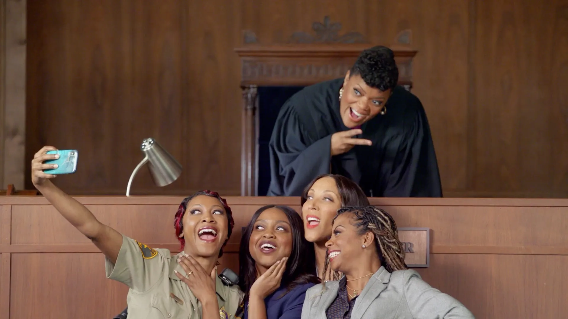 Yvette Nicole Brown, Robin Thede, Gabrielle Dennis, Bresha Webb, and Quinta Brunson in A Black Lady Sketch Show: Born at Night, But Not Last Night (2019)