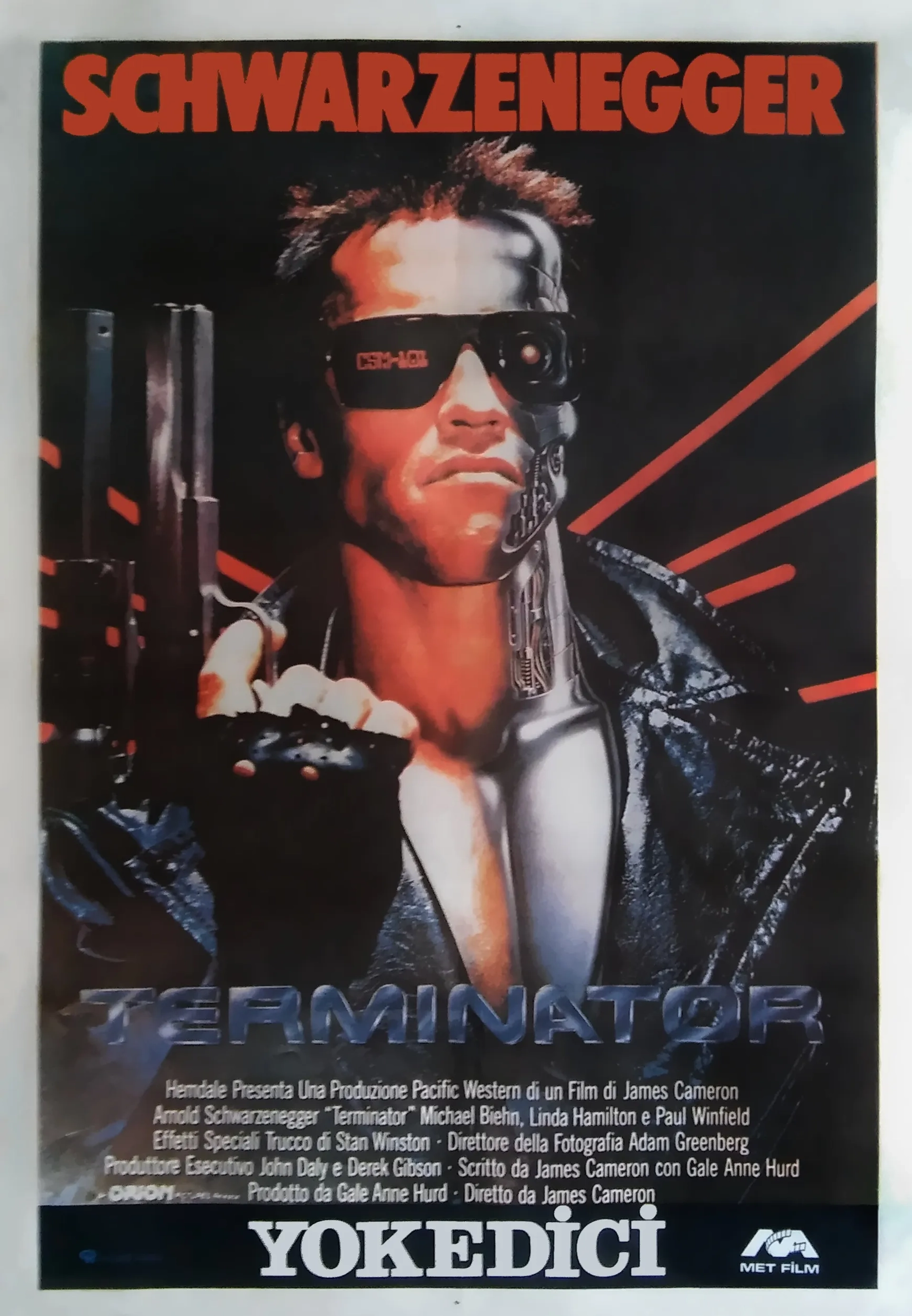 Arnold Schwarzenegger in The Terminator (1984)