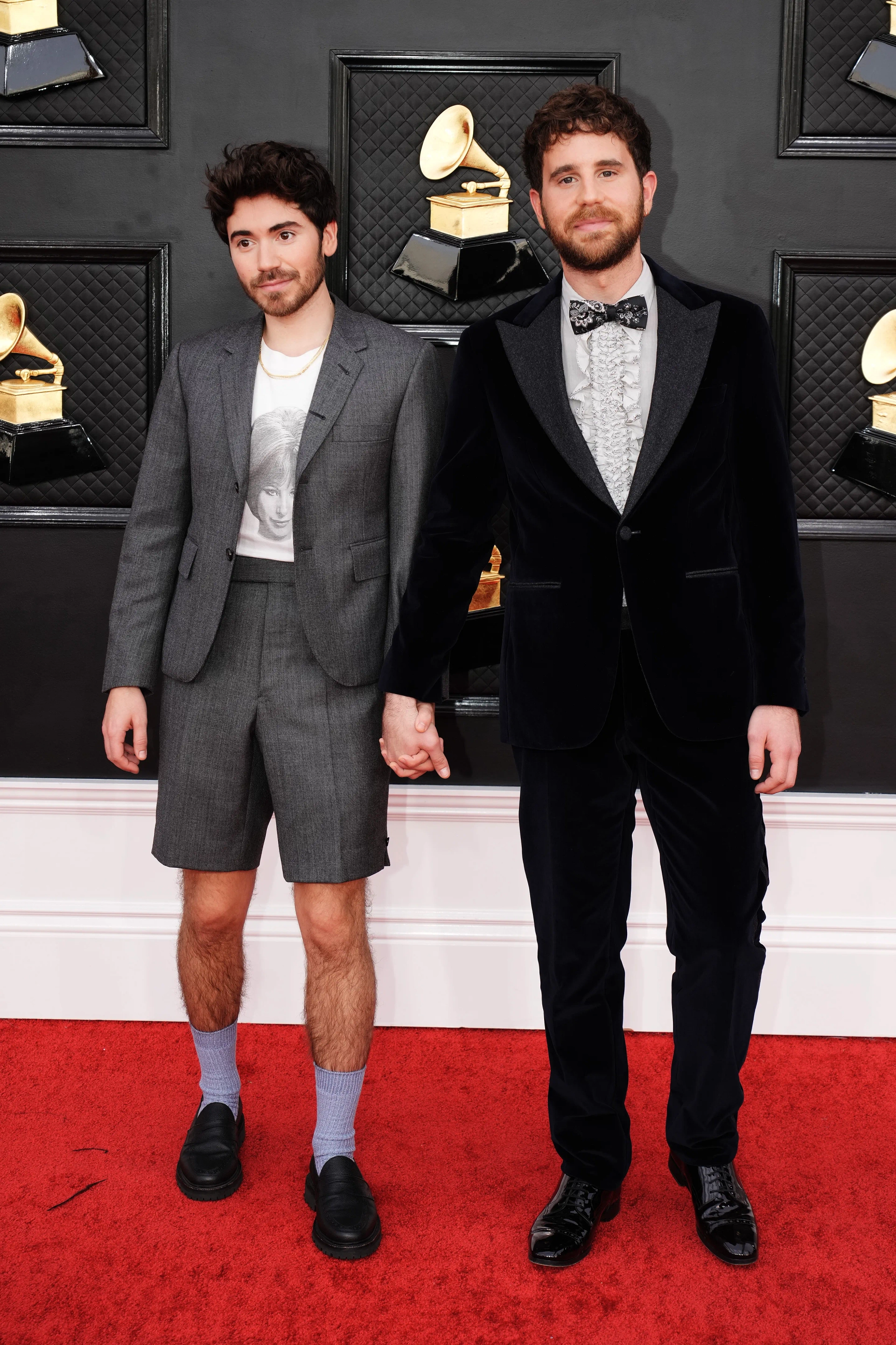 Ben Platt and Noah Galvin at an event for The 64th Annual Grammy Awards (2022)