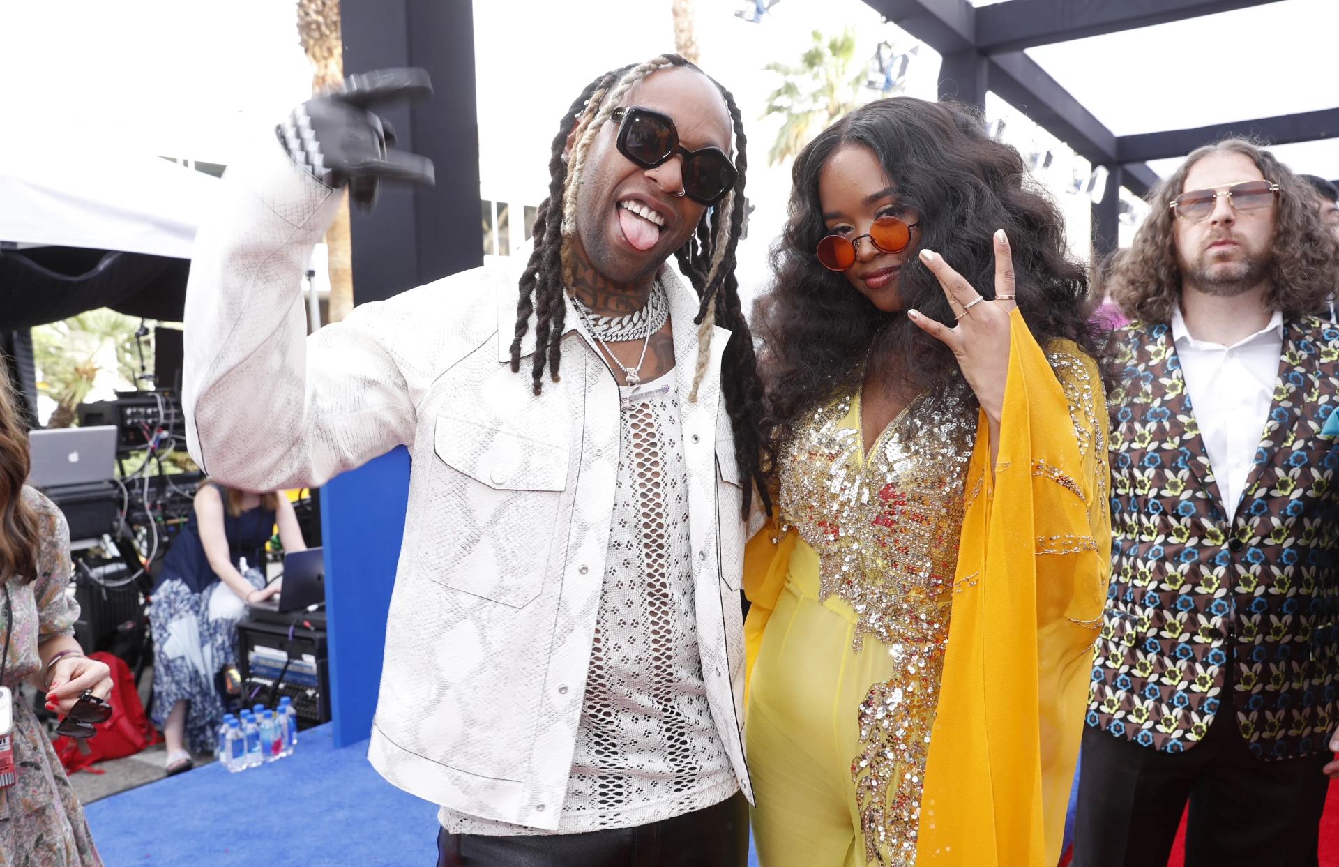 H.E.R. and Ty Dolla $ign at an event for The 64th Annual Grammy Awards (2022)