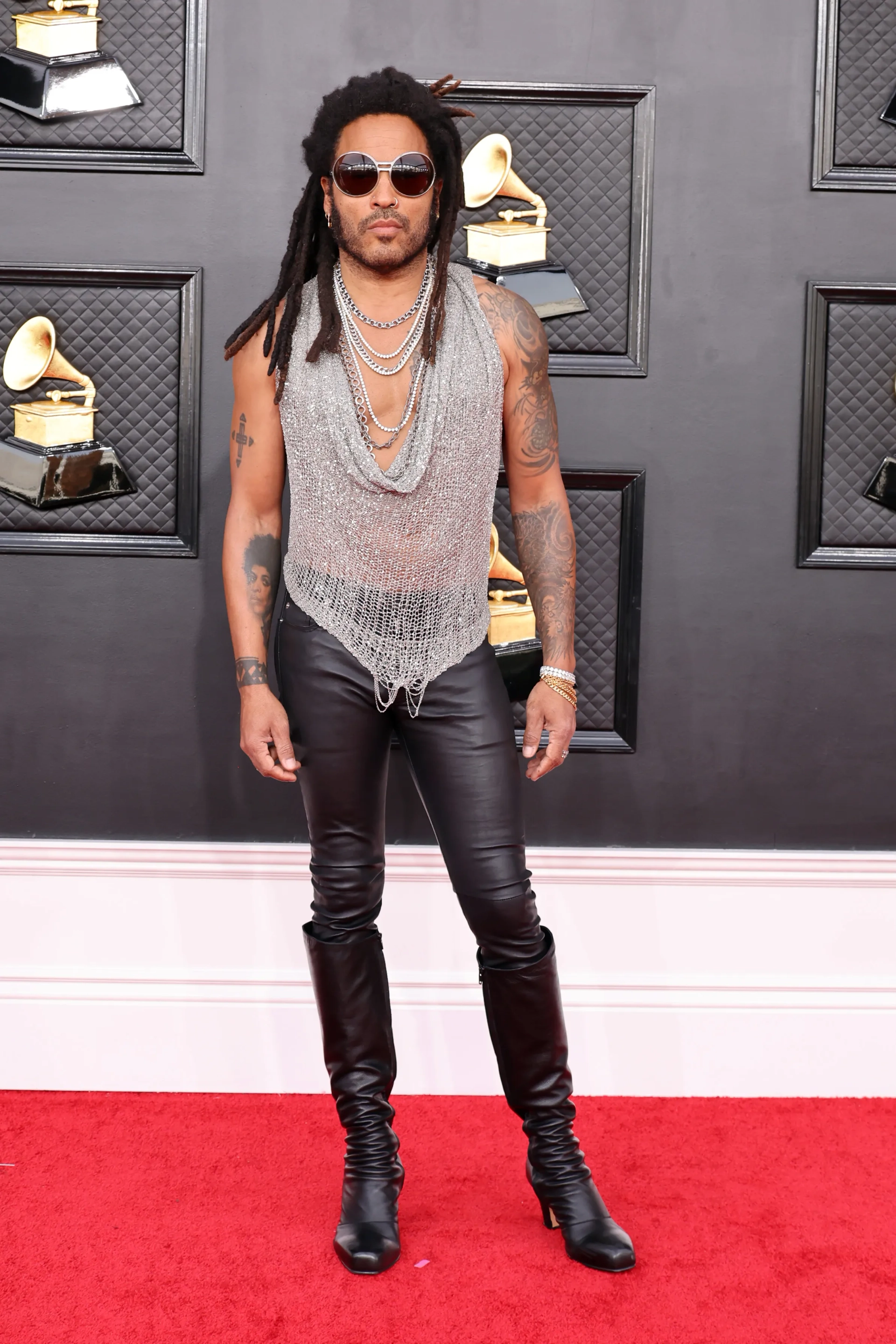 Lenny Kravitz at an event for The 64th Annual Grammy Awards (2022)