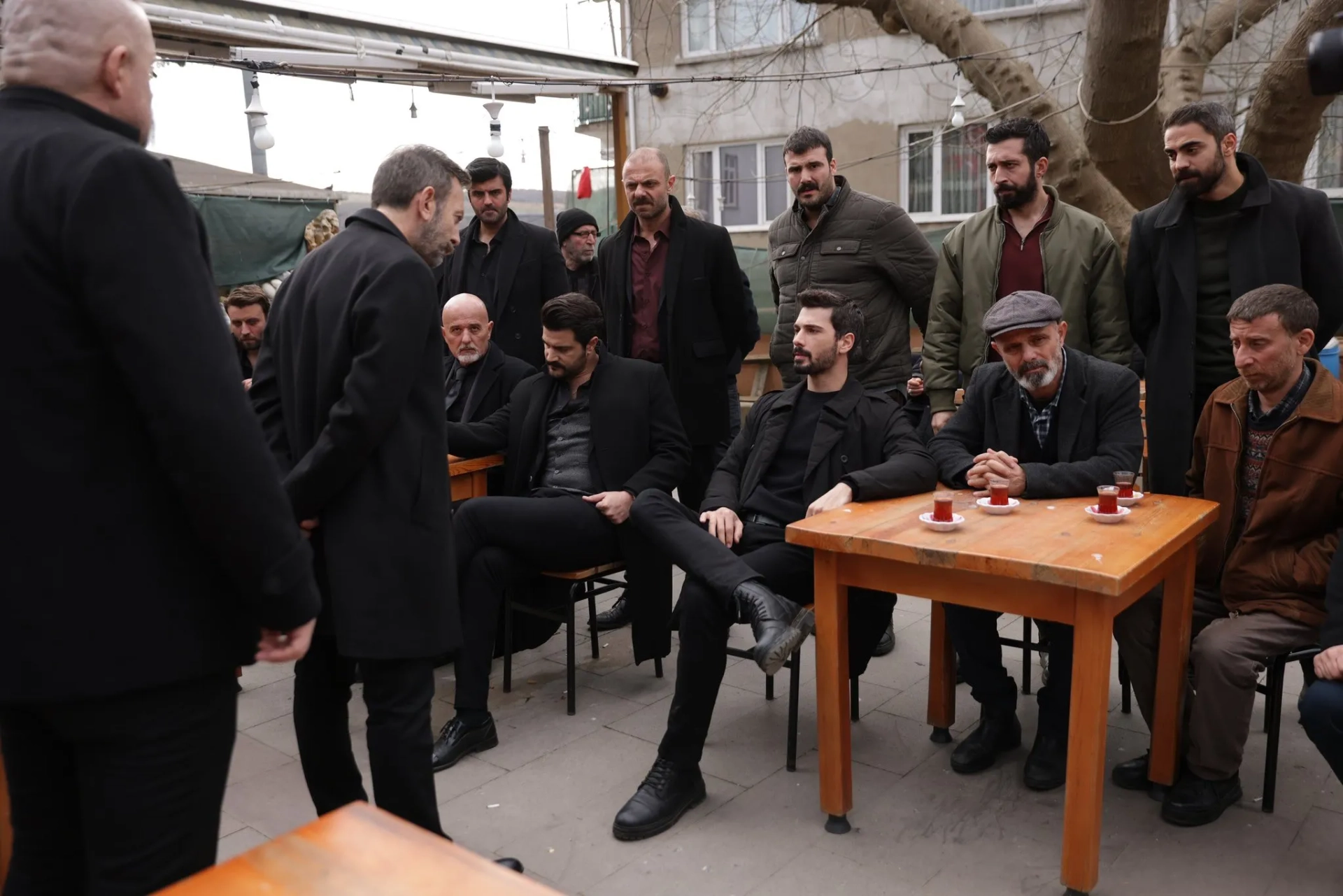 Nezir Çinarli, Gurkan Colaker, Berkay Akin, Cem Emüler, Tevfik Erman Kutlu, Mazhar Alican Ugur, Emre Bulut, Deniz Can Aktas, Haydar Sisman, and Burak Sevinç in Boundless Love (2023)