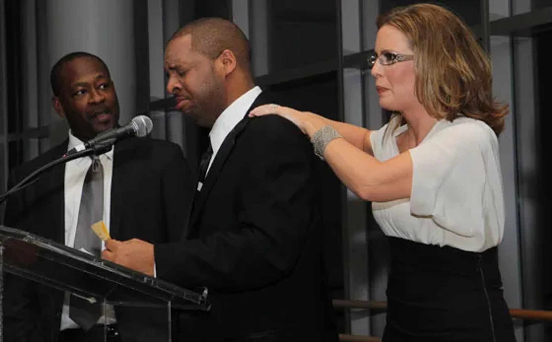 Martha Byrne and Anthony Anderson at an event for Anacostia (2009)