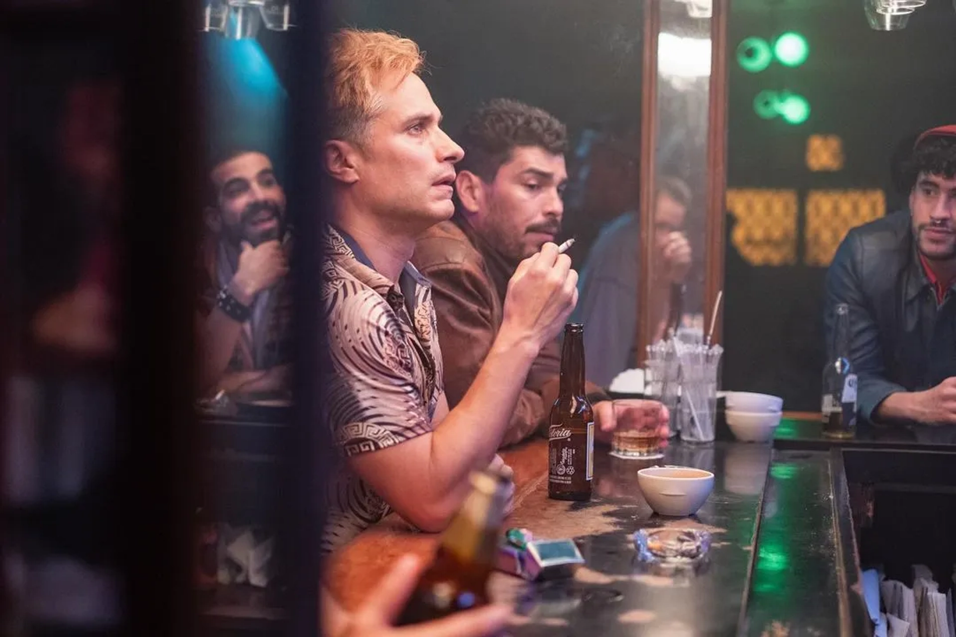 Gael García Bernal, Raúl Castillo, and Bad Bunny in Cassandro (2023)