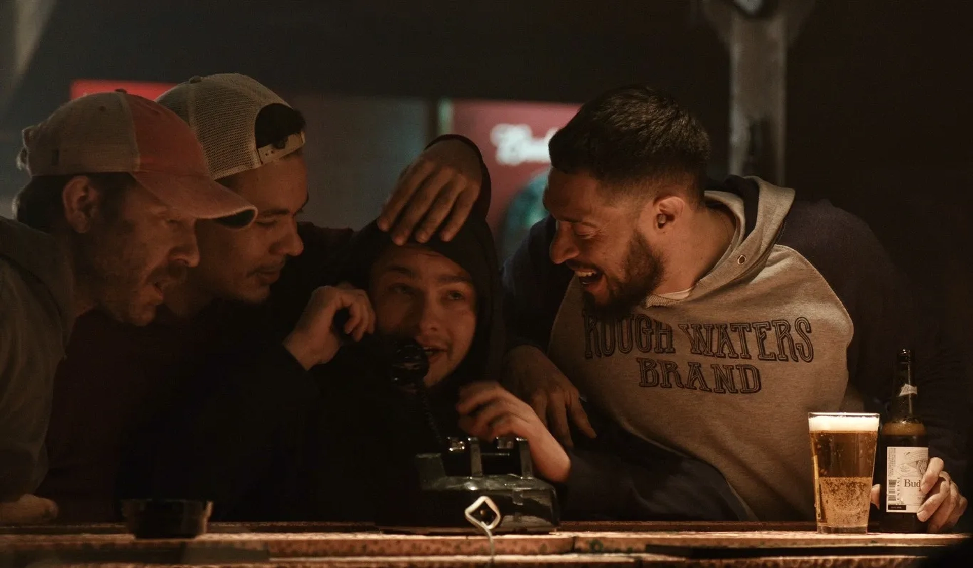 Ben Foster, Ismael Cruz Cordova, Toby Wallace, and Scotty Tovar in Finestkind (2023)