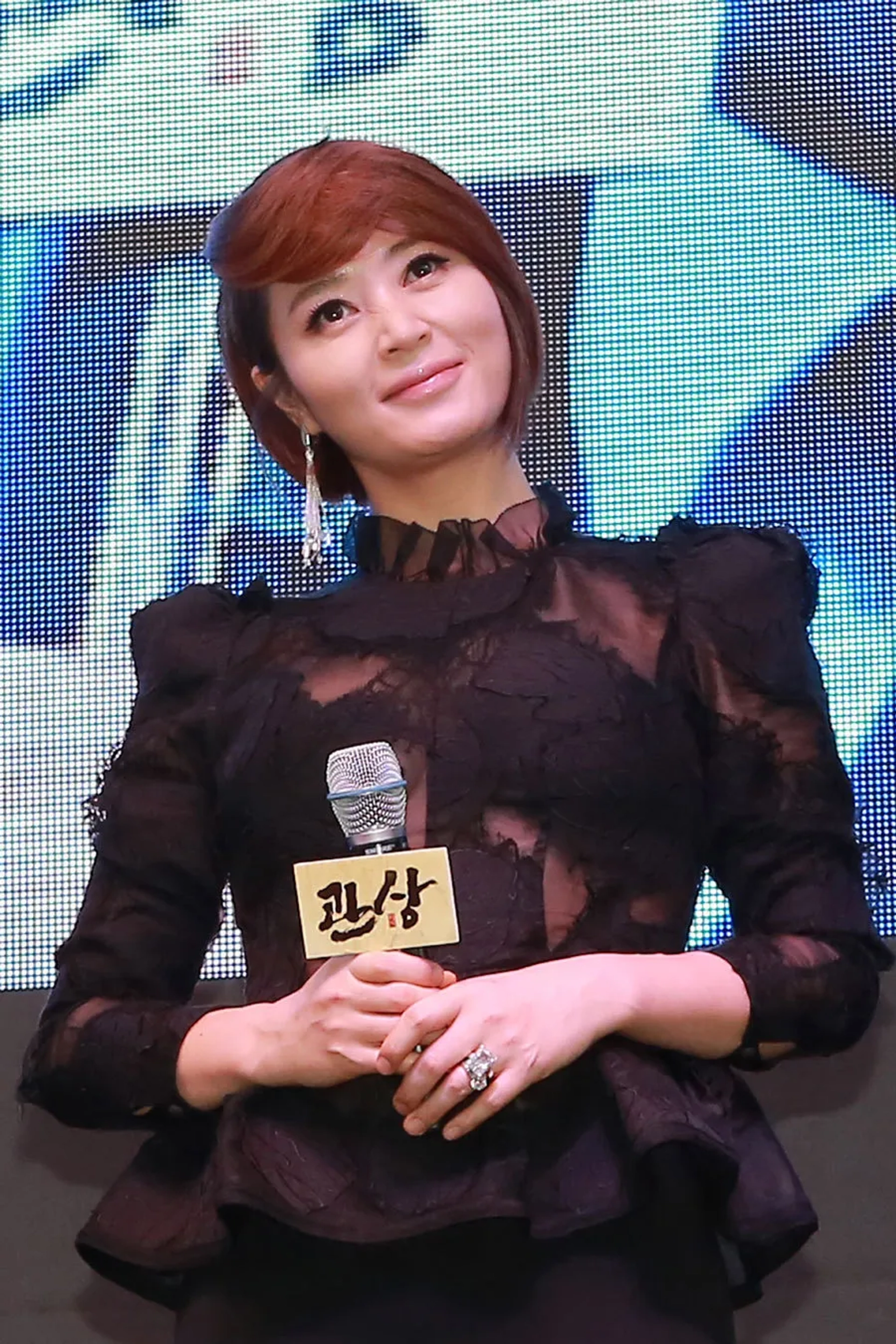 Kim Hye-su at an event for The Face Reader (2013)