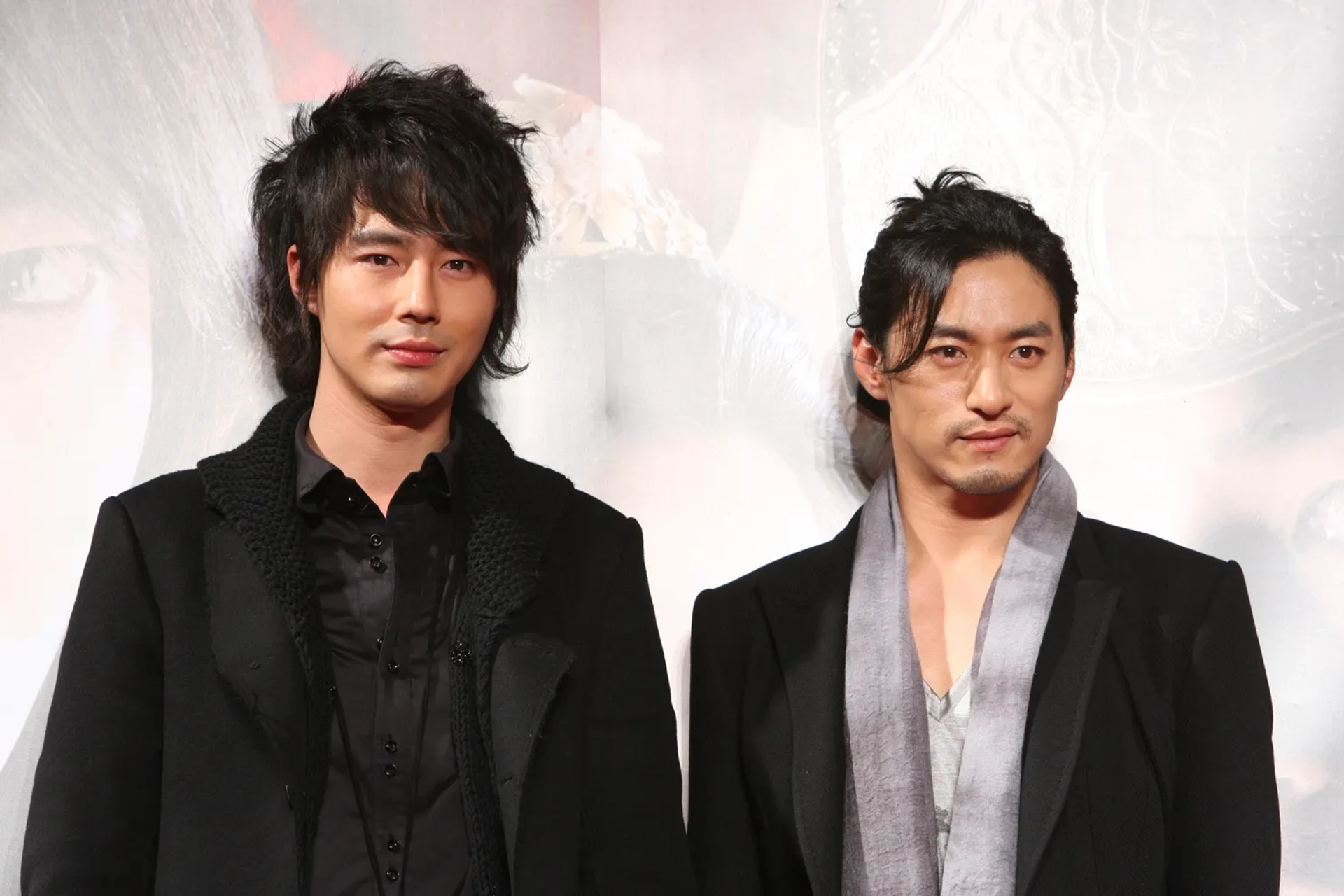 Ju Jin-mo and Zo In-sung at an event for A Frozen Flower (2008)