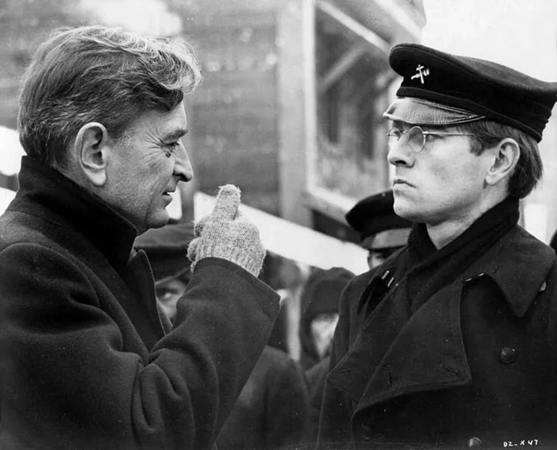 David Lean and Tom Courtenay in Doctor Zhivago (1965)