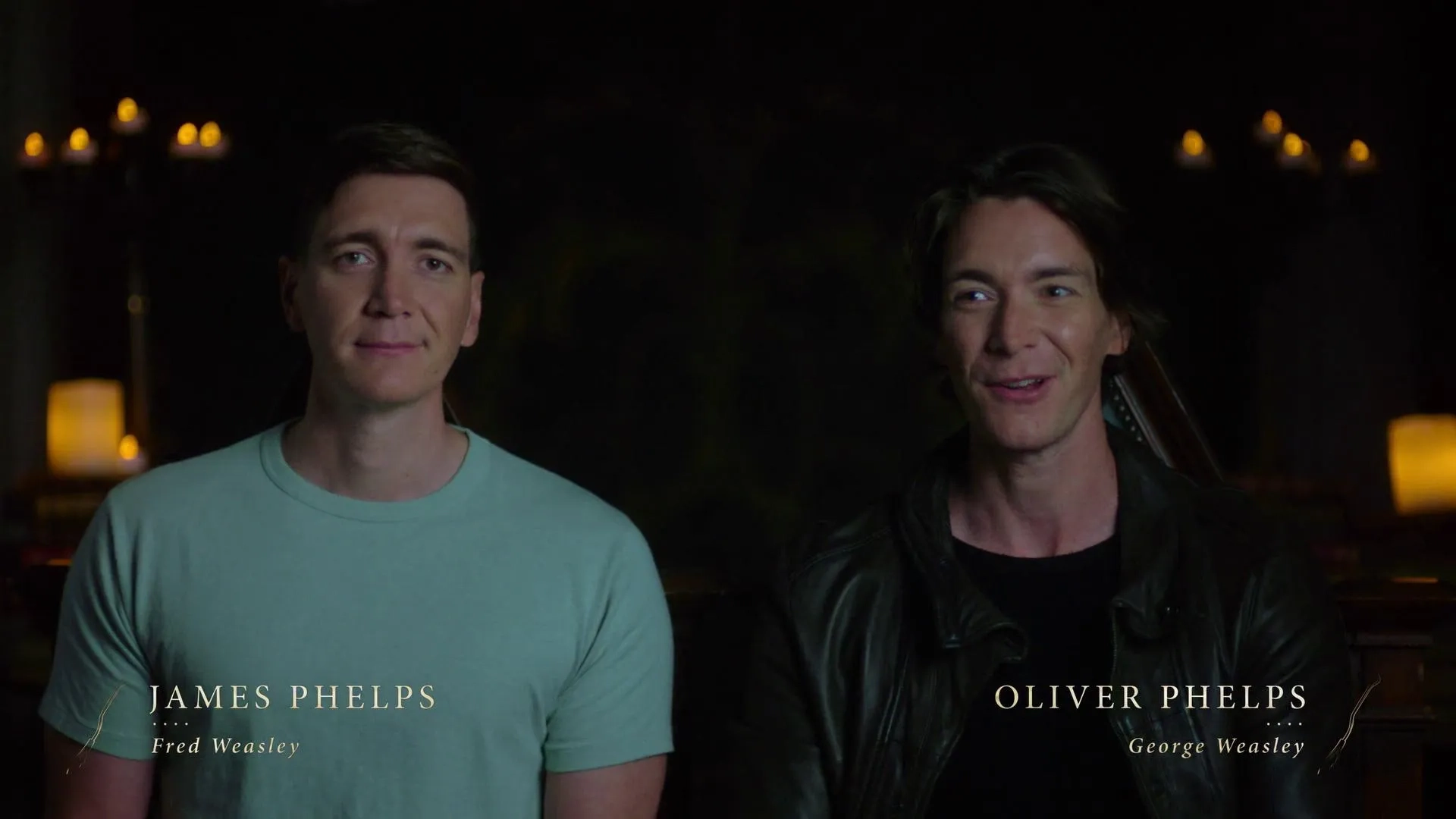 James Phelps and Oliver Phelps in Harry Potter 20th Anniversary: Return to Hogwarts (2022)