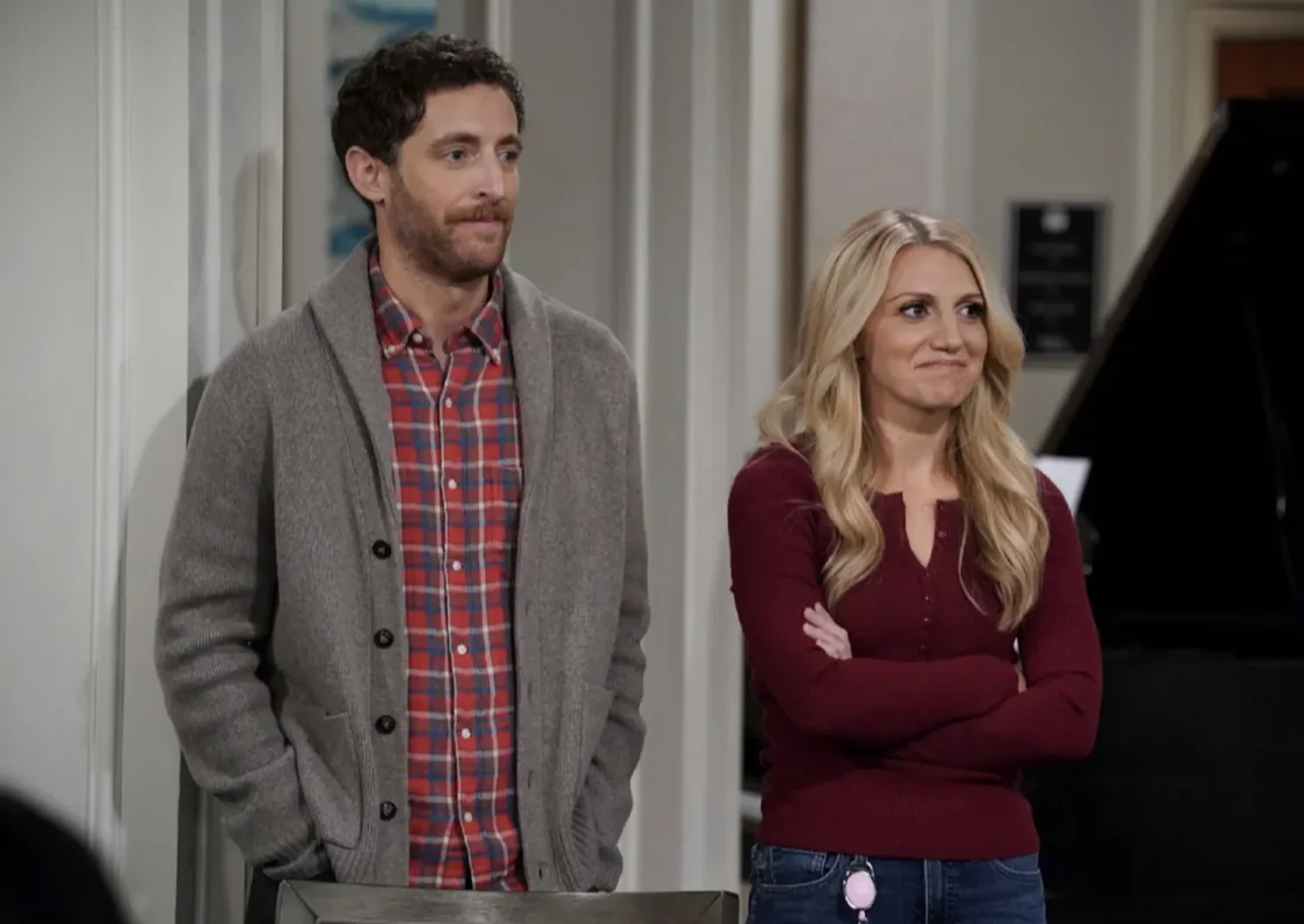 Annaleigh Ashford and Thomas Middleditch in B Positive (2020)