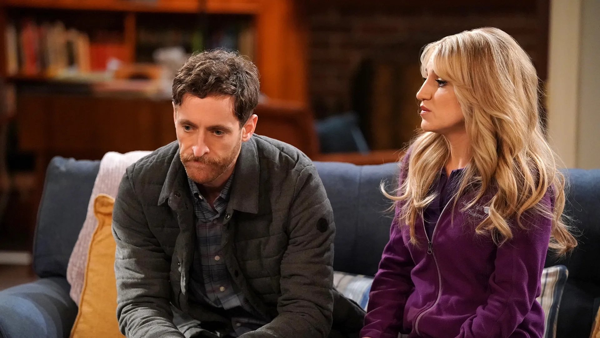 Annaleigh Ashford and Thomas Middleditch in B Positive (2020)