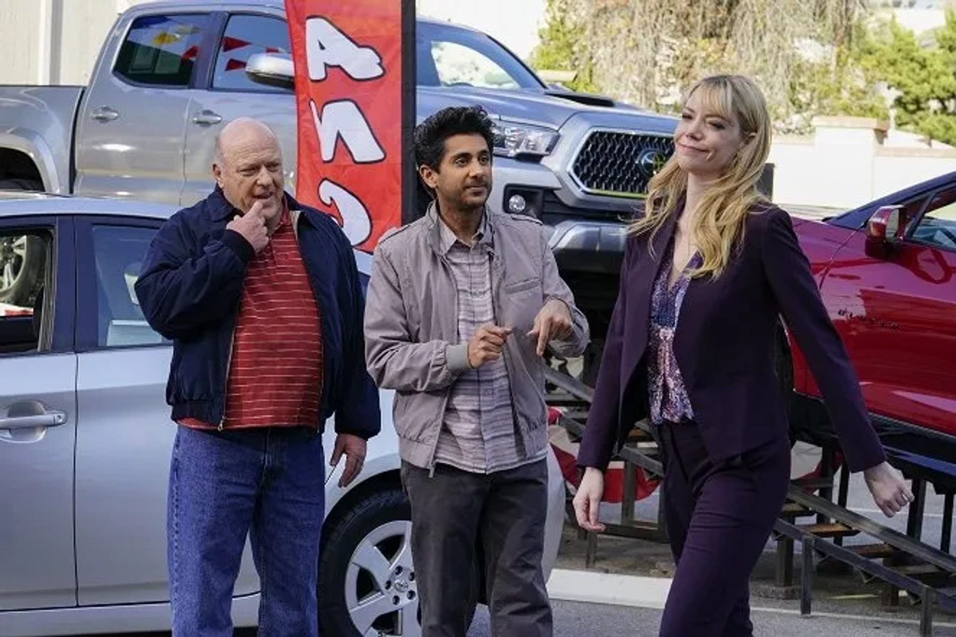 Dean Norris, Riki Lindhome, and Adhir Kalyan in United States of Al (2021)