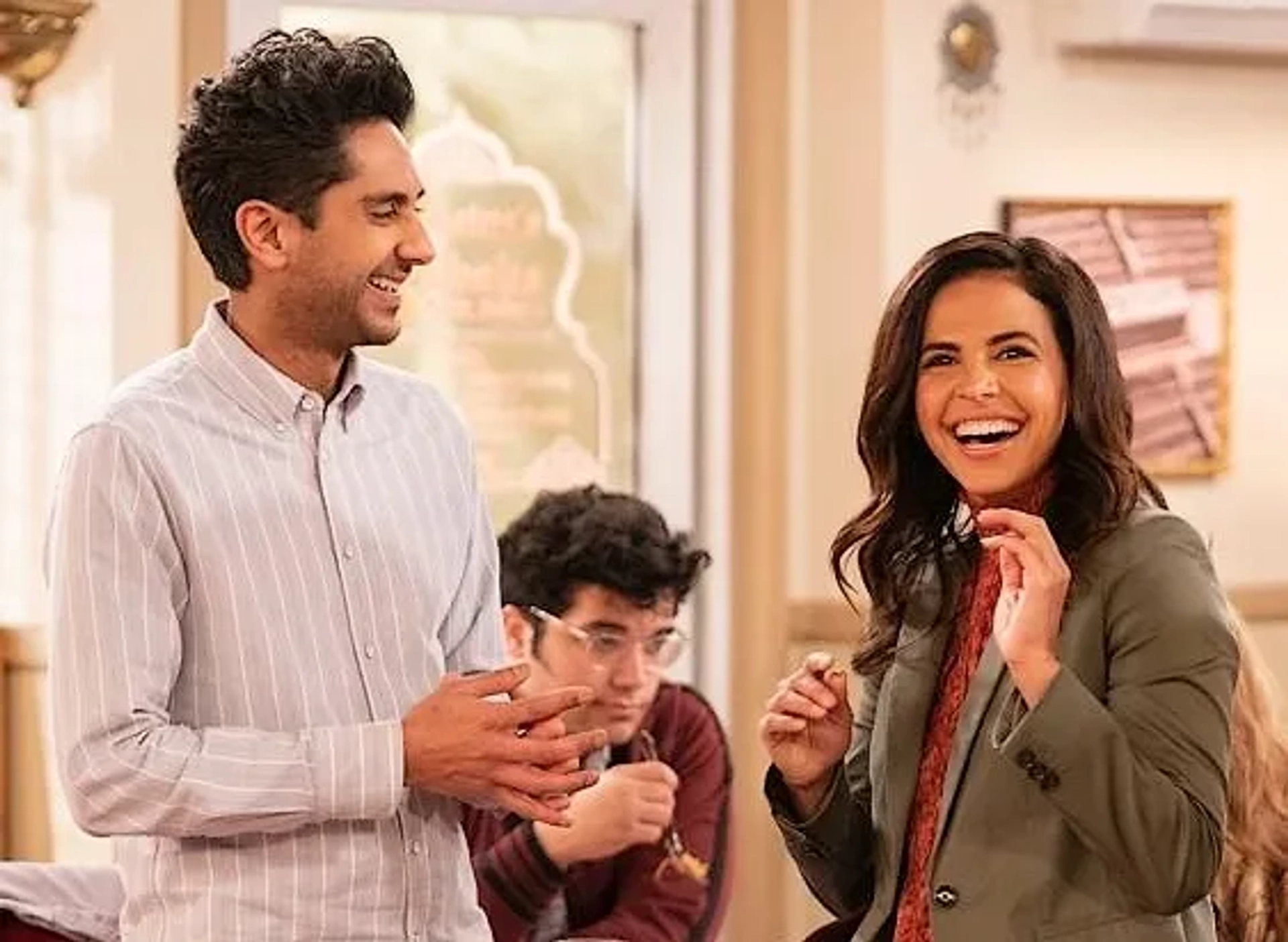 Azita Ghanizada and Adhir Kalyan in United States of Al (2021)