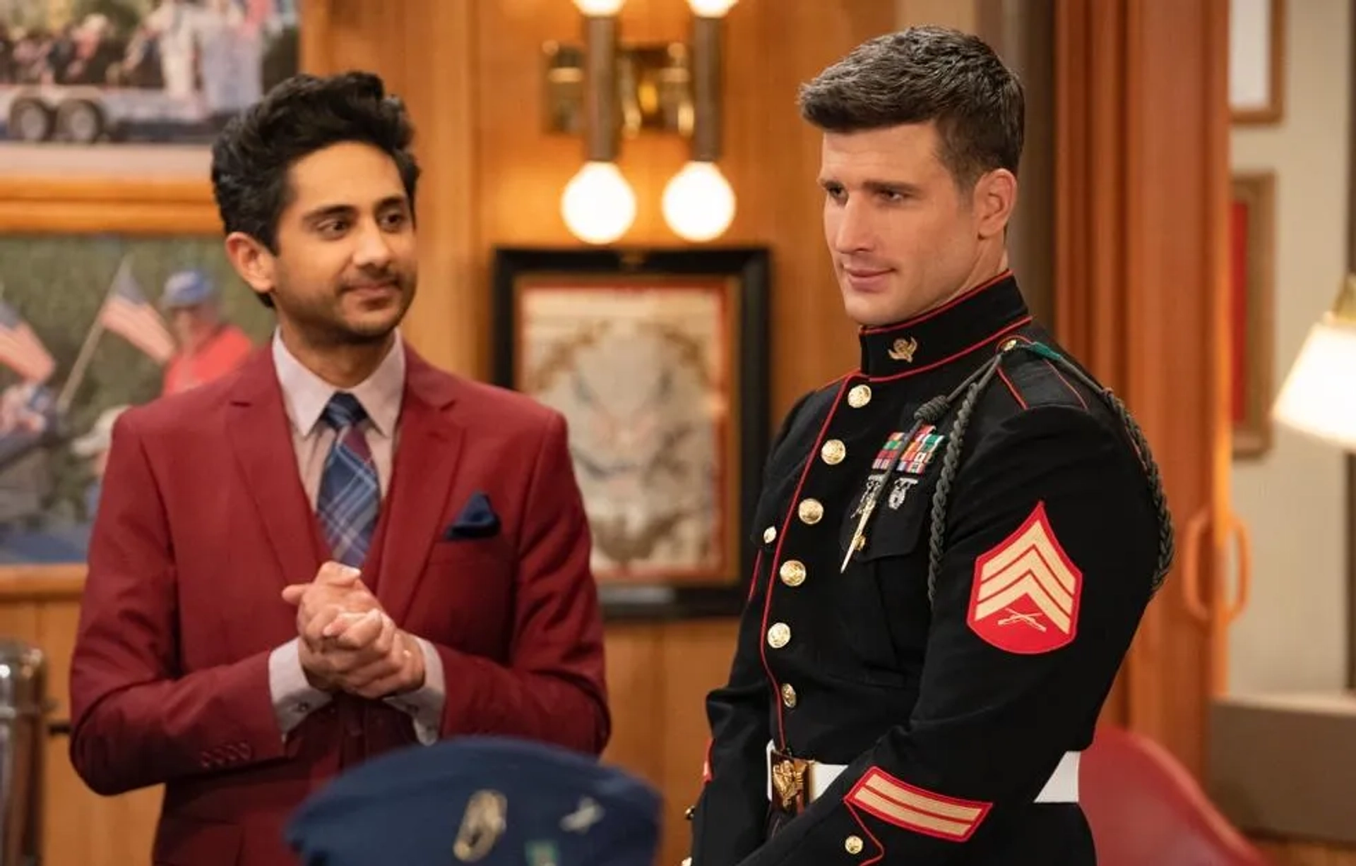 Adhir Kalyan and Parker Young in United States of Al (2021)