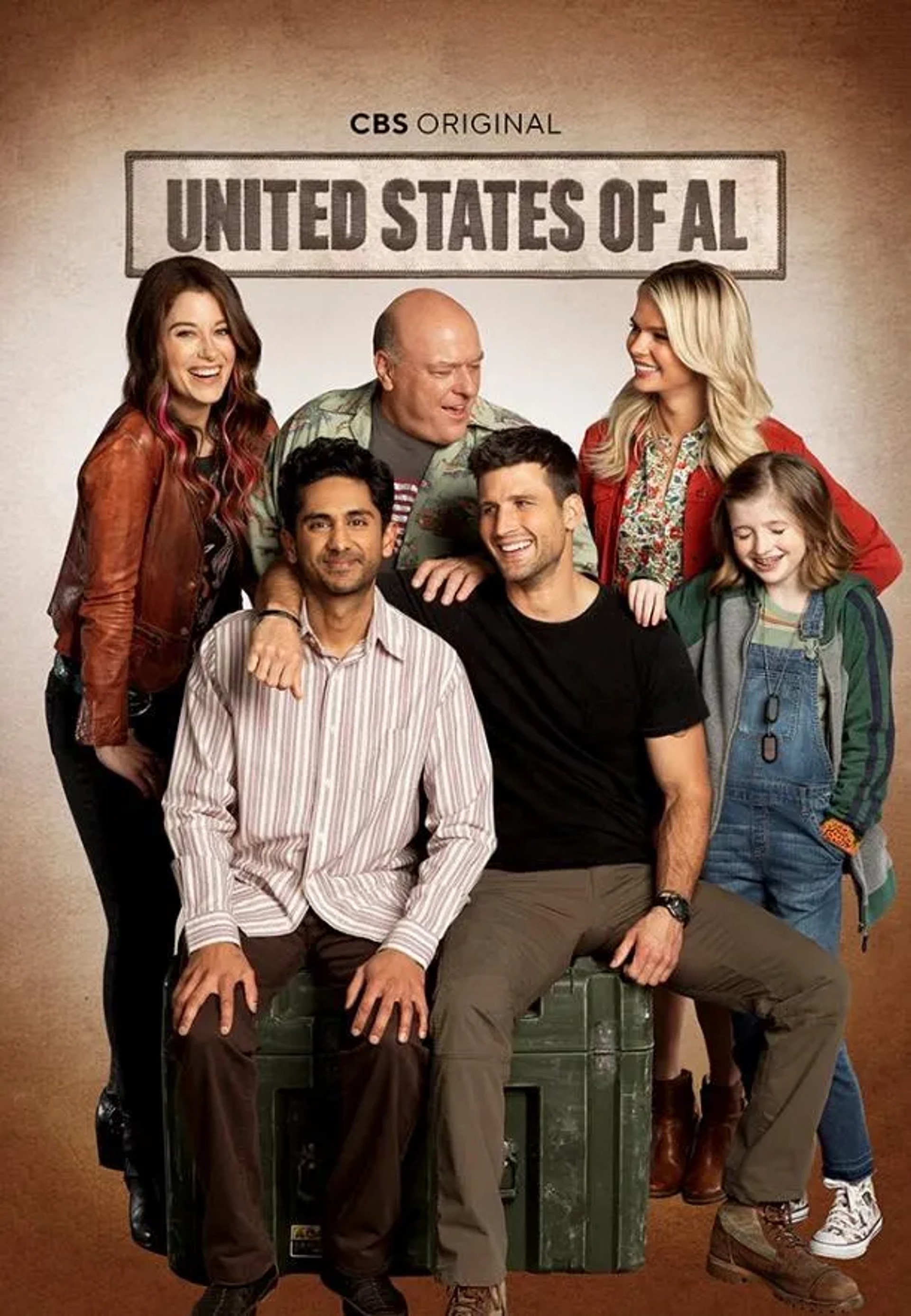 Dean Norris, Adhir Kalyan, Kelli Goss, Parker Young, Elizabeth Alderfer, and Farrah Mackenzie in United States of Al (2021)