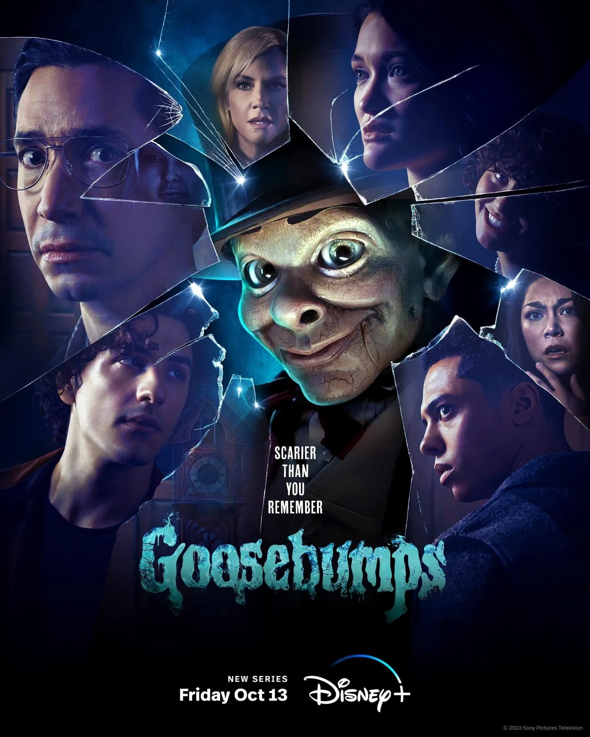 Rachael Harris, Justin Long, Will Price, Ana Yi Puig, Isa Briones, Zack Morris, and Miles McKenna in Goosebumps (2023)