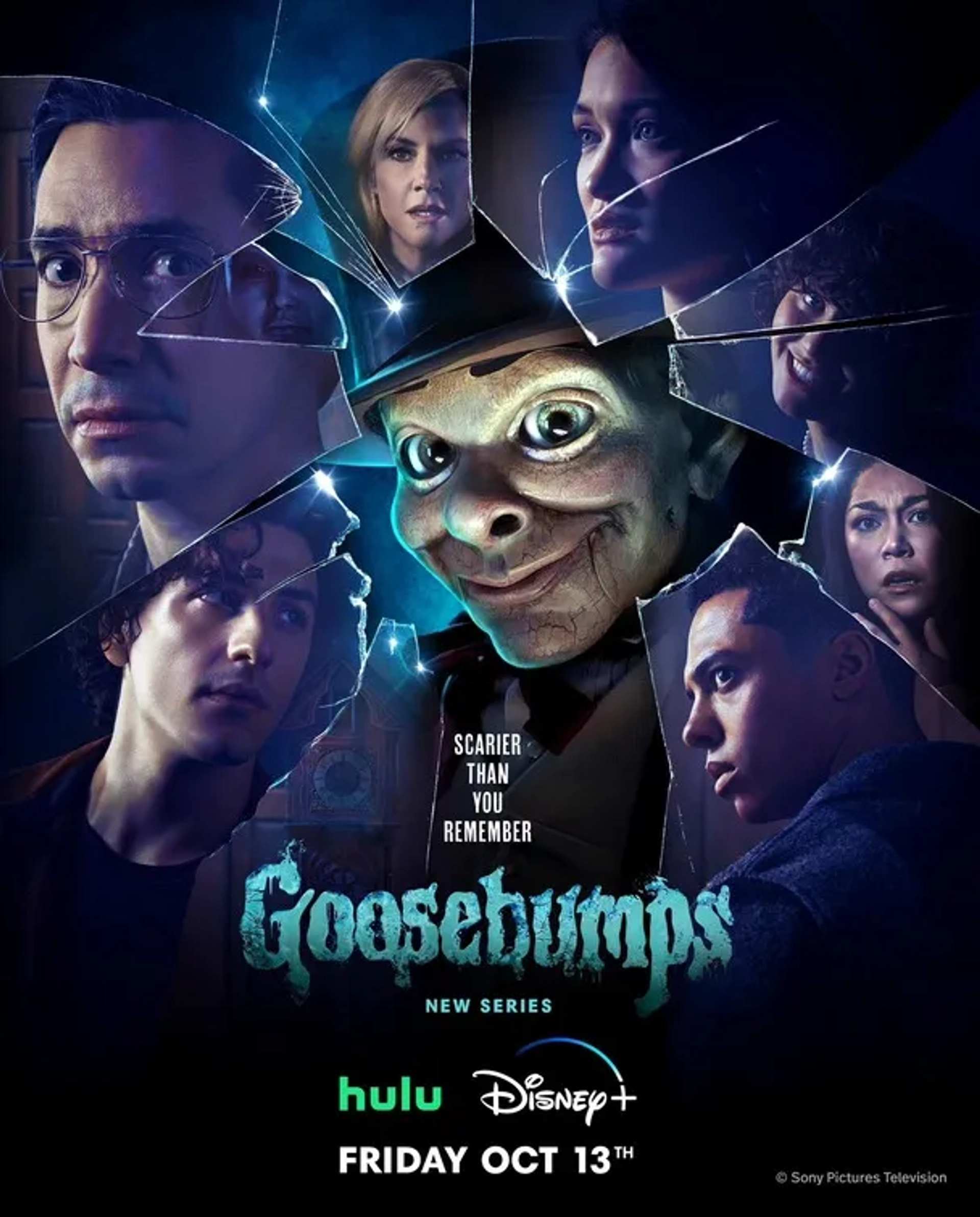 Rachael Harris, Justin Long, Will Price, Ana Yi Puig, Isa Briones, Zack Morris, and Miles McKenna in Goosebumps (2023)