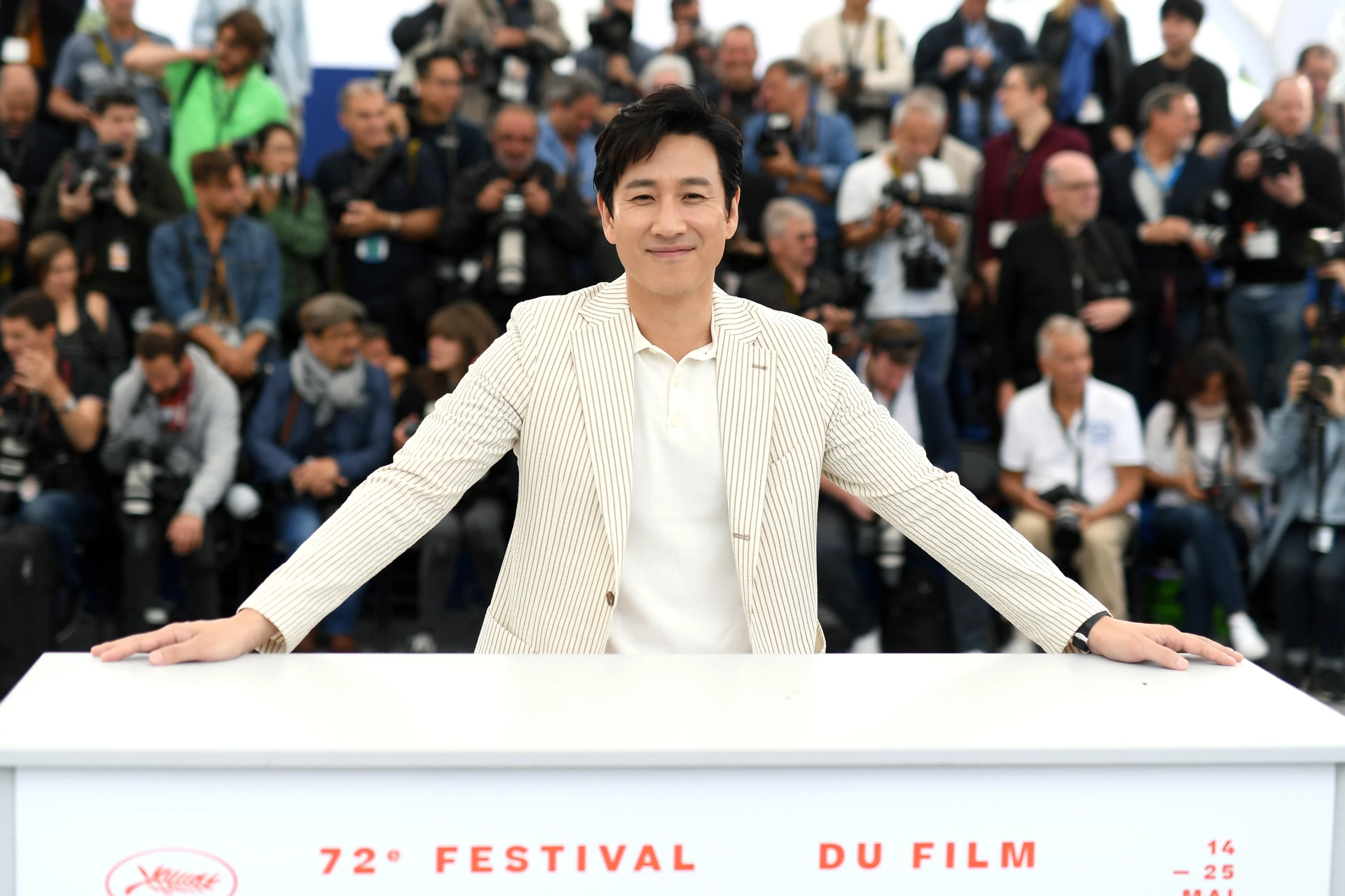 Lee Sun-kyun at an event for Parasite (2019)