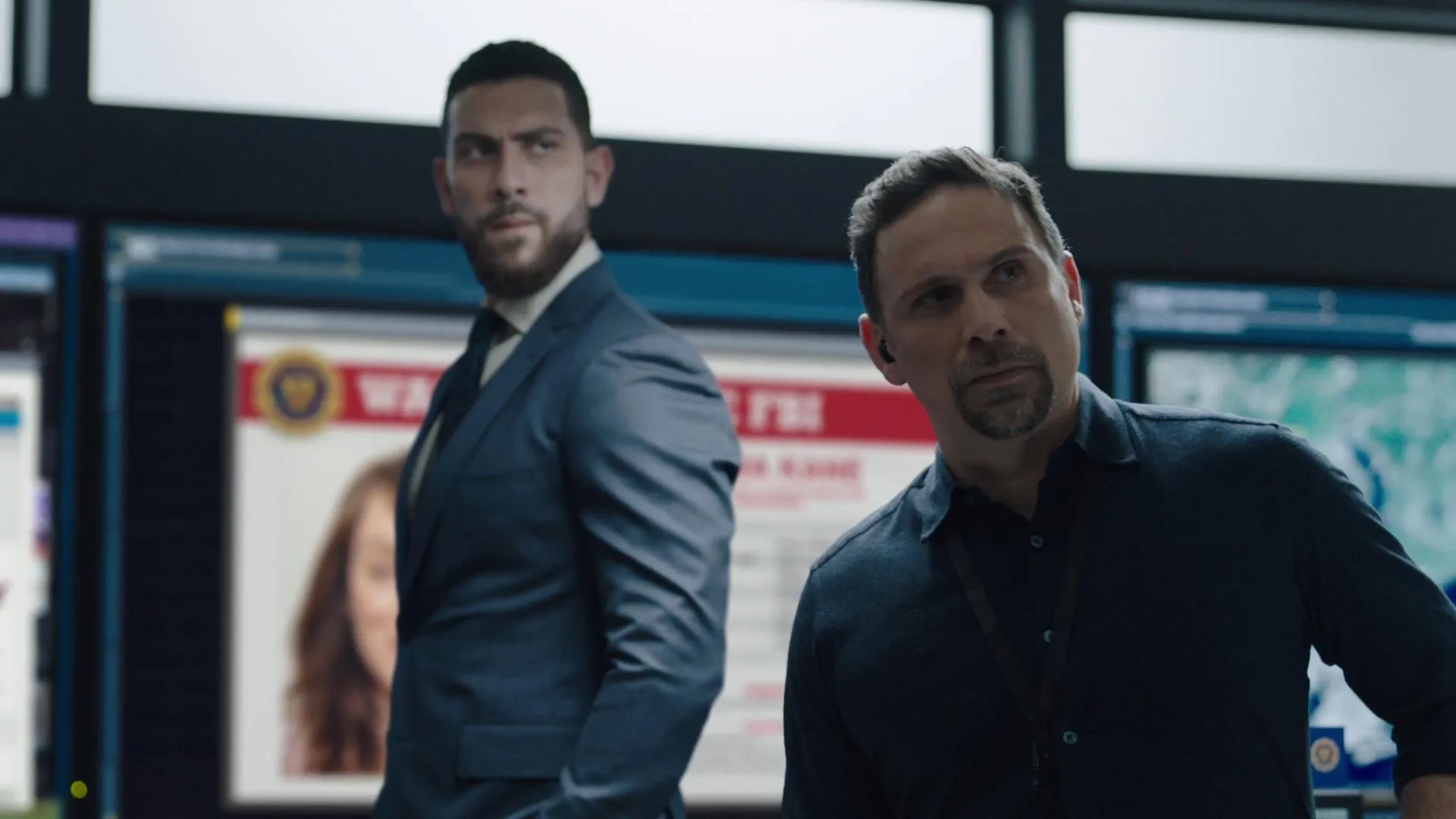 Jeremy Sisto and Zeeko Zaki in FBI: Most Wanted: Reveille (2020)