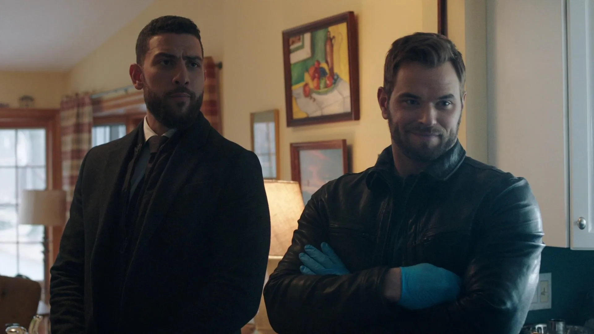 Kellan Lutz and Zeeko Zaki in FBI: Most Wanted: Reveille (2020)