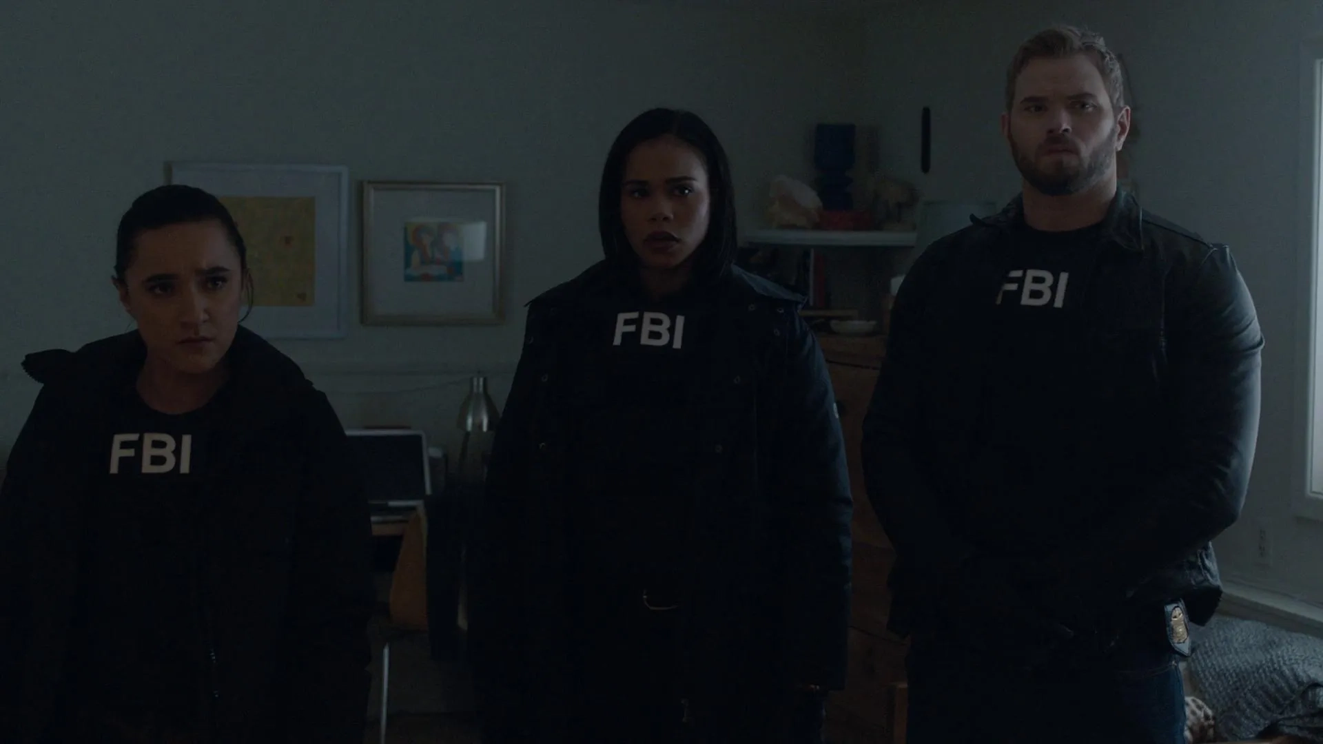 Keisha Castle-Hughes, Kellan Lutz, and Roxy Sternberg in FBI: Most Wanted: Predators (2020)