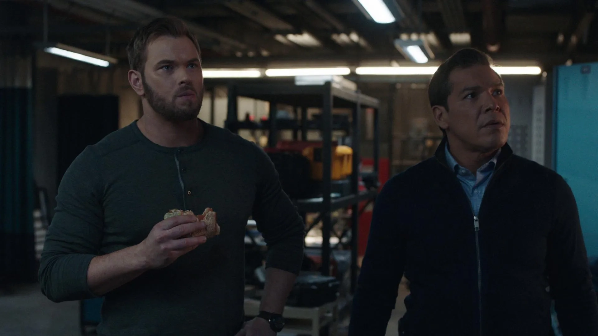 Nathaniel Arcand and Kellan Lutz in FBI: Most Wanted: Predators (2020)