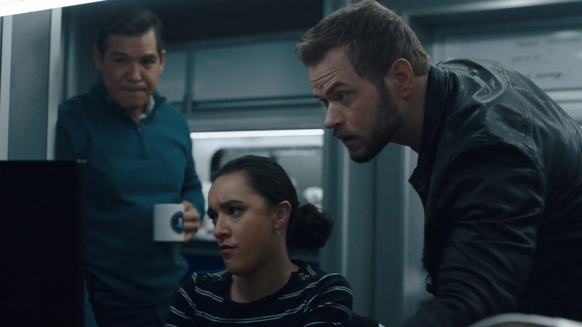 Nathaniel Arcand, Keisha Castle-Hughes, and Kellan Lutz in FBI: Most Wanted: Ghosts (2020)