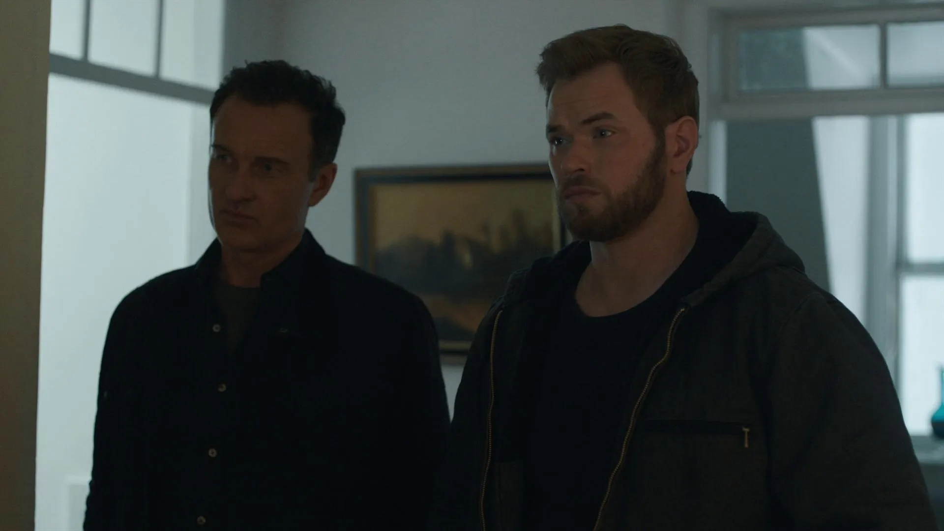 Julian McMahon and Kellan Lutz in FBI: Most Wanted: Invisible (2020)