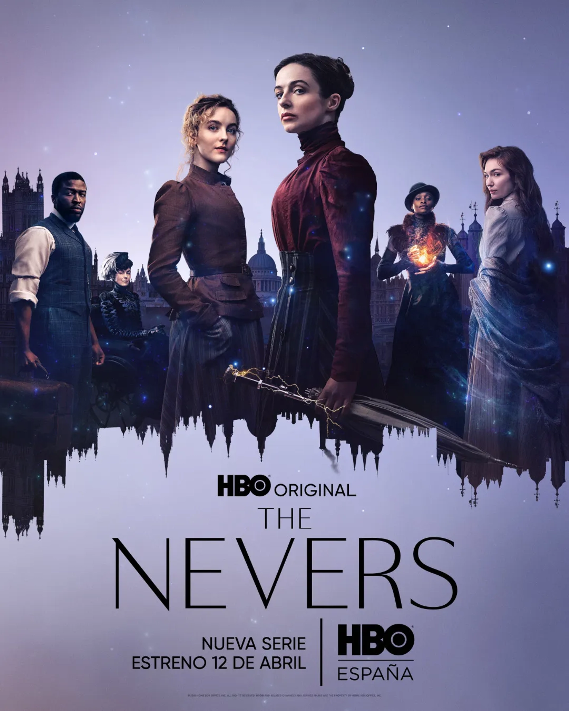 Olivia Williams, Anna Devlin, Eleanor Tomlinson, Laura Donnelly, Rochelle Neil, Zackary Momoh, and Ann Skelly in The Nevers (2021)